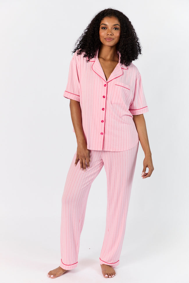 Stylish Pink and Red Striped Top for Women - Perfect for Casual Outings, Beach Vacations & Summer Getaways - FINAL SALE