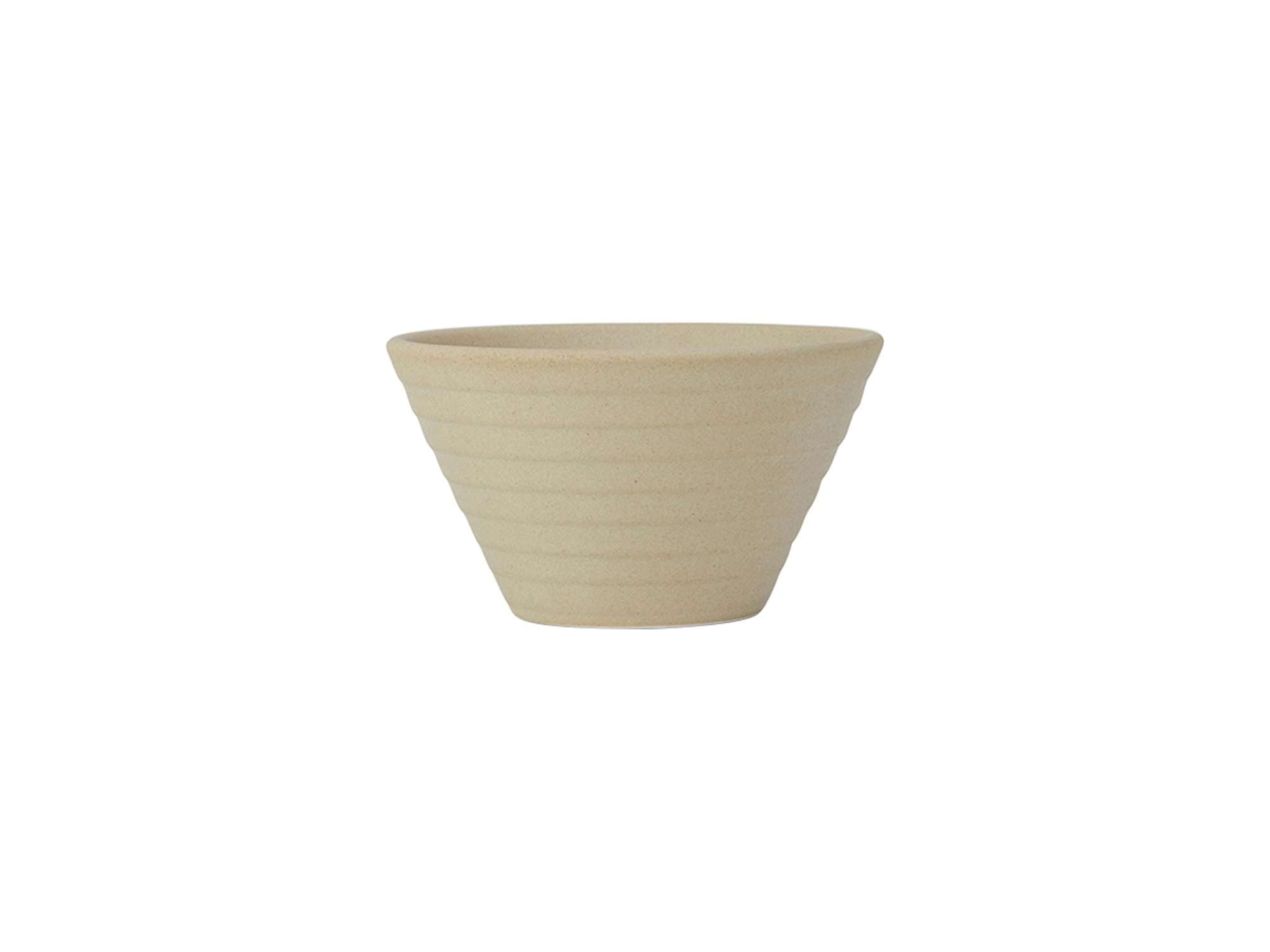 Tuxton Zion Matte Beige Embossed Solid Color 7-3/4-Ounce Bouillon Bowls - Set of 24 | Scratch & Chip Resistant | Lead & Cadmium Free | Dishwasher, Microwave & Oven Safe | Perfect for Soups, Stews & Serving Dishes