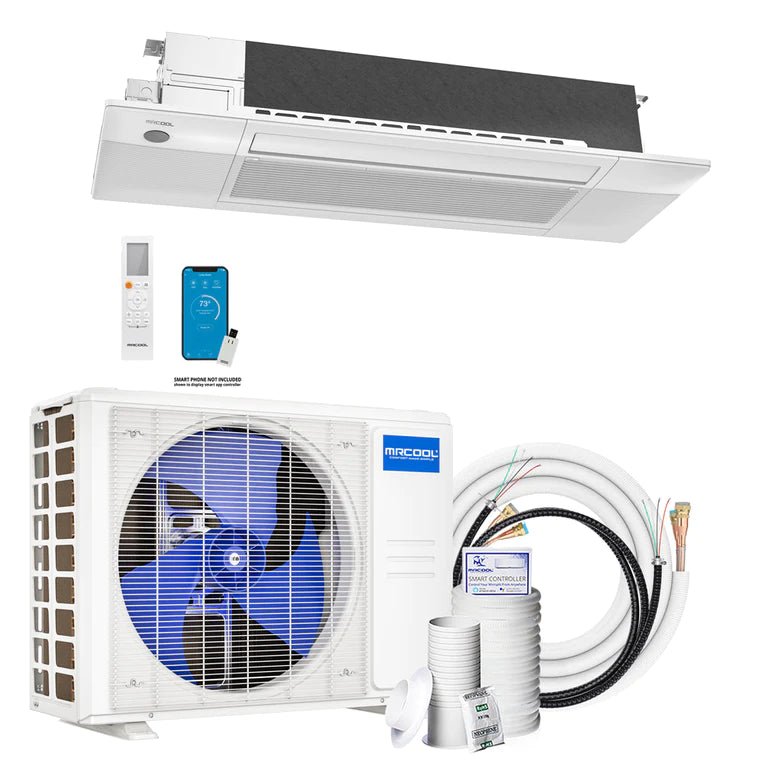 MRCOOL DIY 18K BTU 4th Gen Ceiling Cassette Mini Split Air Conditioner & Heat Pump - 22 SEER Energy Efficient - Perfect for Home, Office & Small Business Cooling & Heating