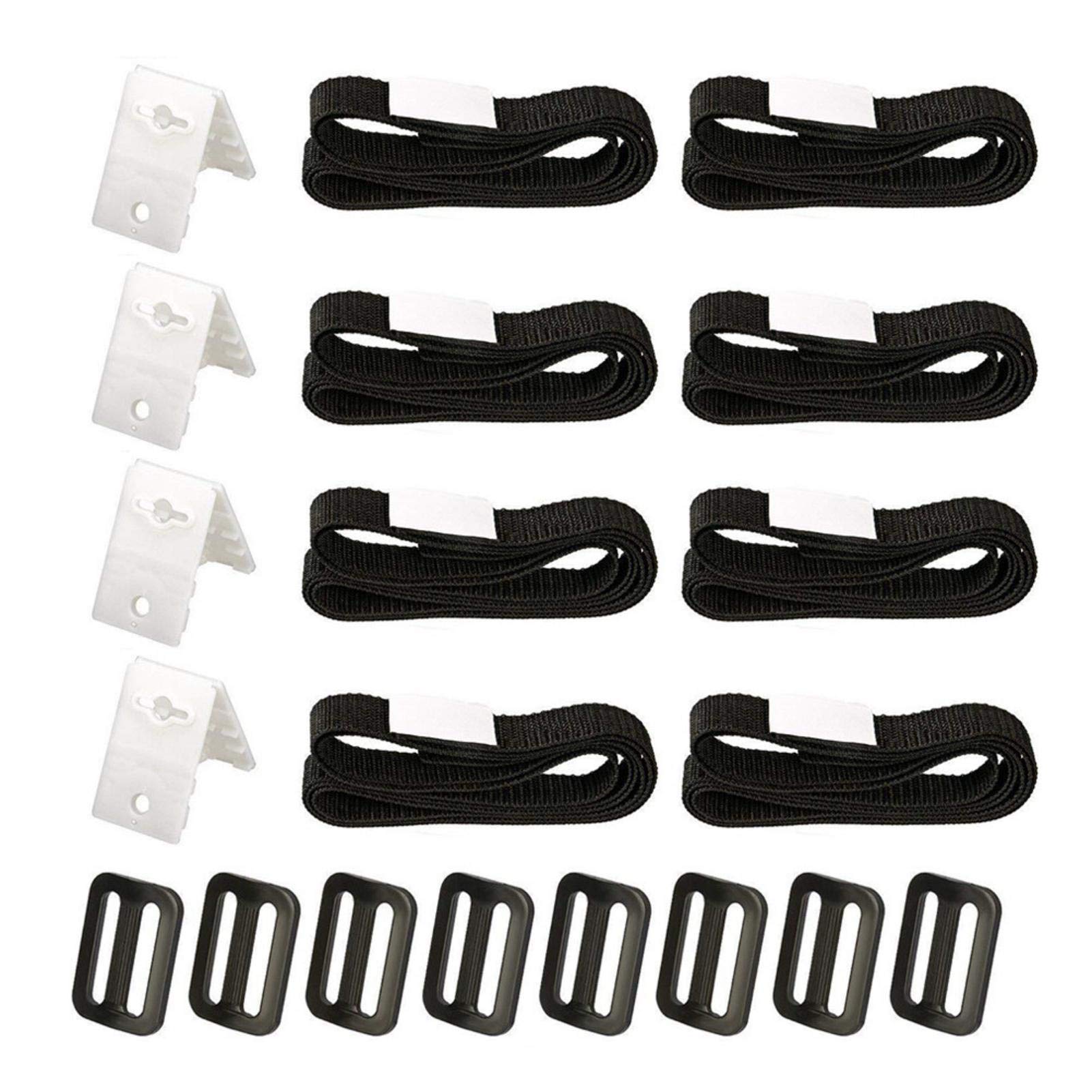 8PCS Universal Solar Pool Cover Reel Attachment Kit - Heavy Duty & Sturdy Straps for In-Ground Swimming Pool Blankets - Perfect for Easy Storage & Protection from Debris