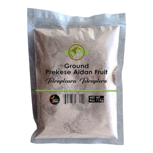 Organic Ground Prekese (Tetrapleura Tetraptera) - 4oz Aidan Fruit Powder for Cooking, Tea & African Herbal Remedies - Perfect for Soups, Stews & Natural Wellness