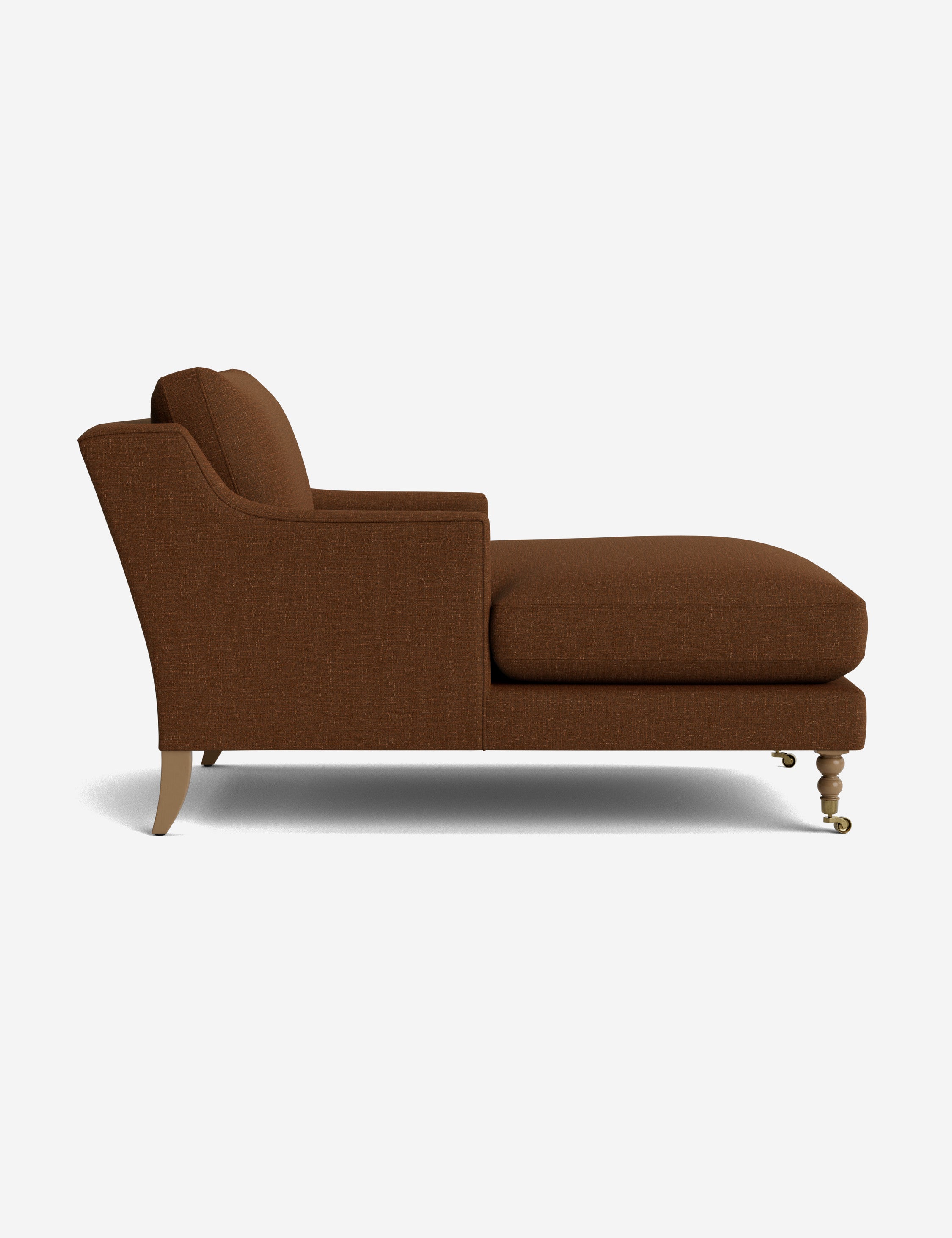 Fabienne Chaise Lounge Chair - Modern Accent Chair for Living Room, Bedroom & Office - Stylish Mid-Century Design with Upholstered Seat and Wooden Legs - Perfect for Relaxing, Reading & Home Decor