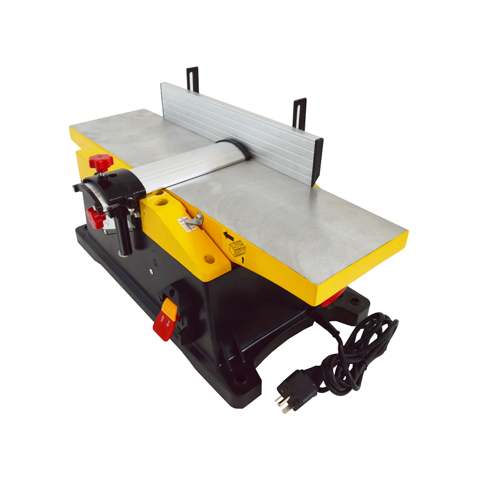 INTBUYING 6 Inch Woodworking Planer - 1800W Portable Bench Planer with 155x580mm Work Table | Low Noise & Dust | Perfect for DIY Projects, Small Workshops & Home Woodworking