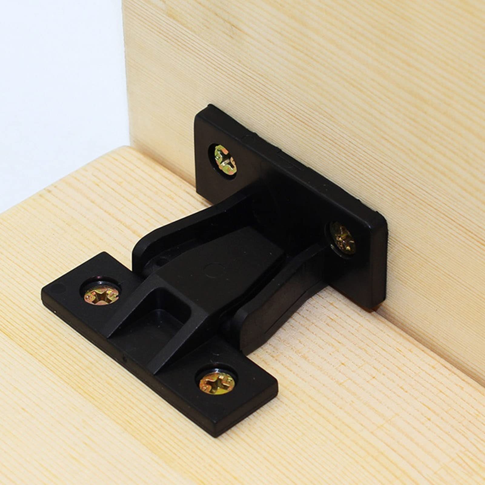 5PCS Heavy Duty Gusset Furniture Connector Hinges - 90 Degree Angle Joint Fastener Buckle for Cabinet, Screen & Wall Mounting (Black) - Perfect for DIY Furniture Assembly, Home Renovation & Office Organization Projects