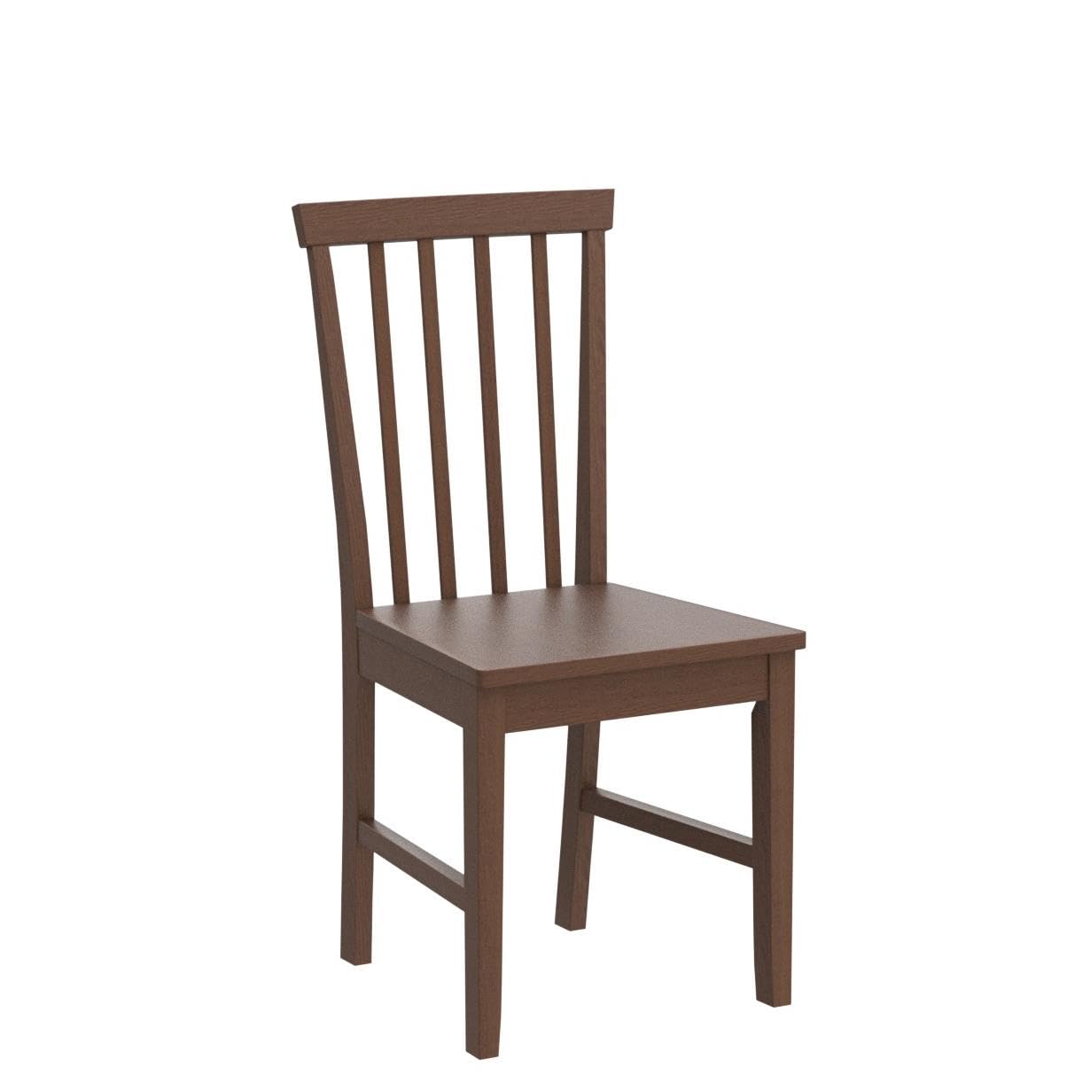 Giantex 2-Piece Farmhouse Wooden Dining Chair Set - High Slat Back, Rubber Wood Legs, Armless Kitchen & Dining Room Chairs for Home, Restaurant & Cafe Use