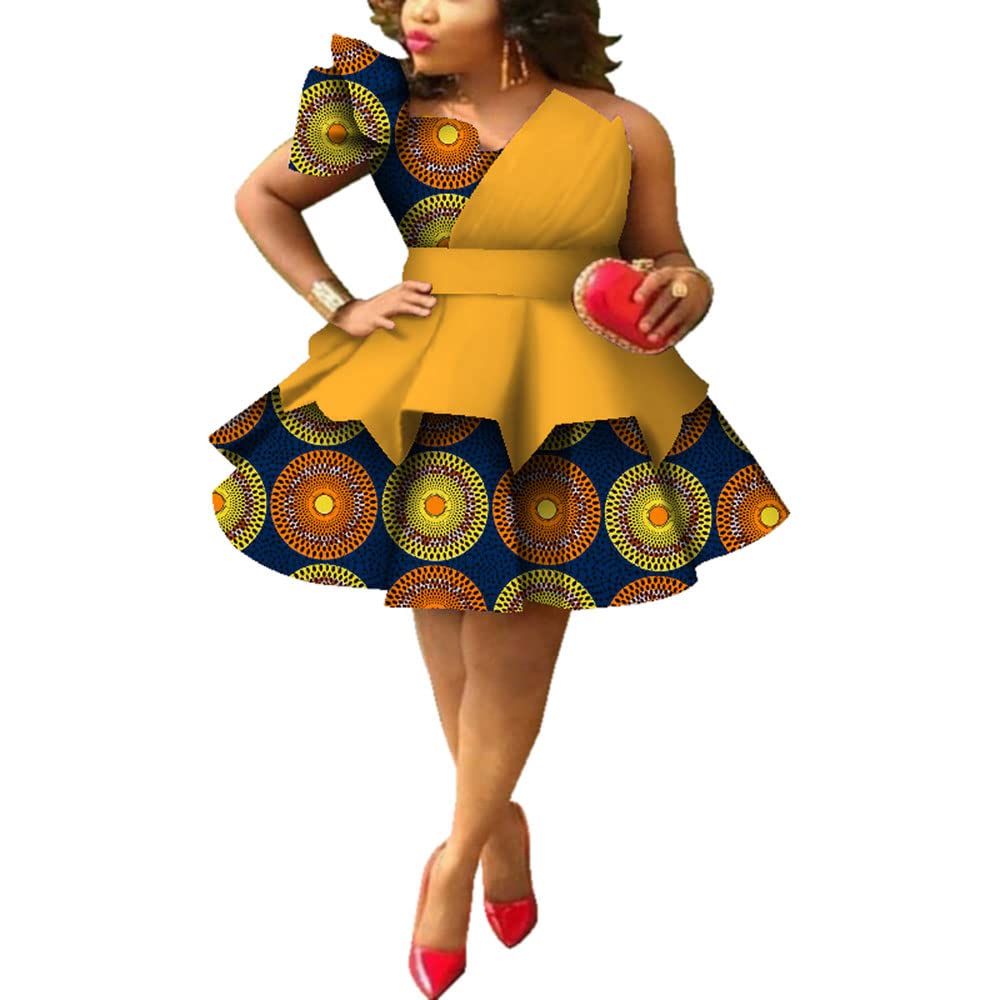 Stylish African Dresses for Women - Ankara Print Dashiki Party Outfit | Summer Fashion African Clothing for Weddings, Festivals & Cultural Events