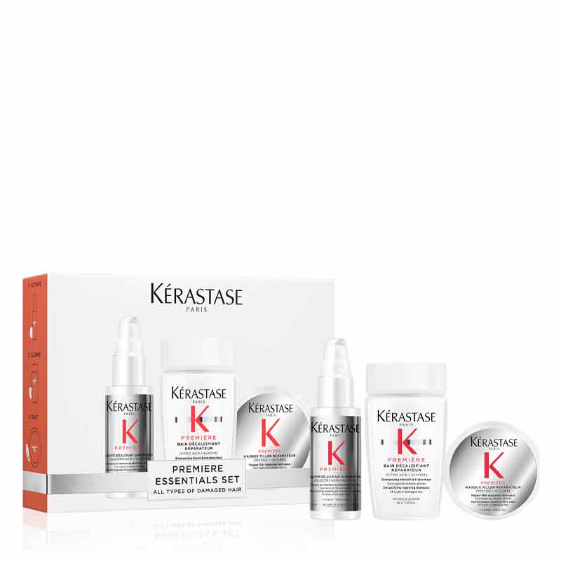 Kerastase Premiere Discovery Gift Set for Damaged Hair Repair - Hair Care Treatment Set for Dry, Brittle Hair - Perfect Gift for Women with Damaged Hair at Home or Salon Use