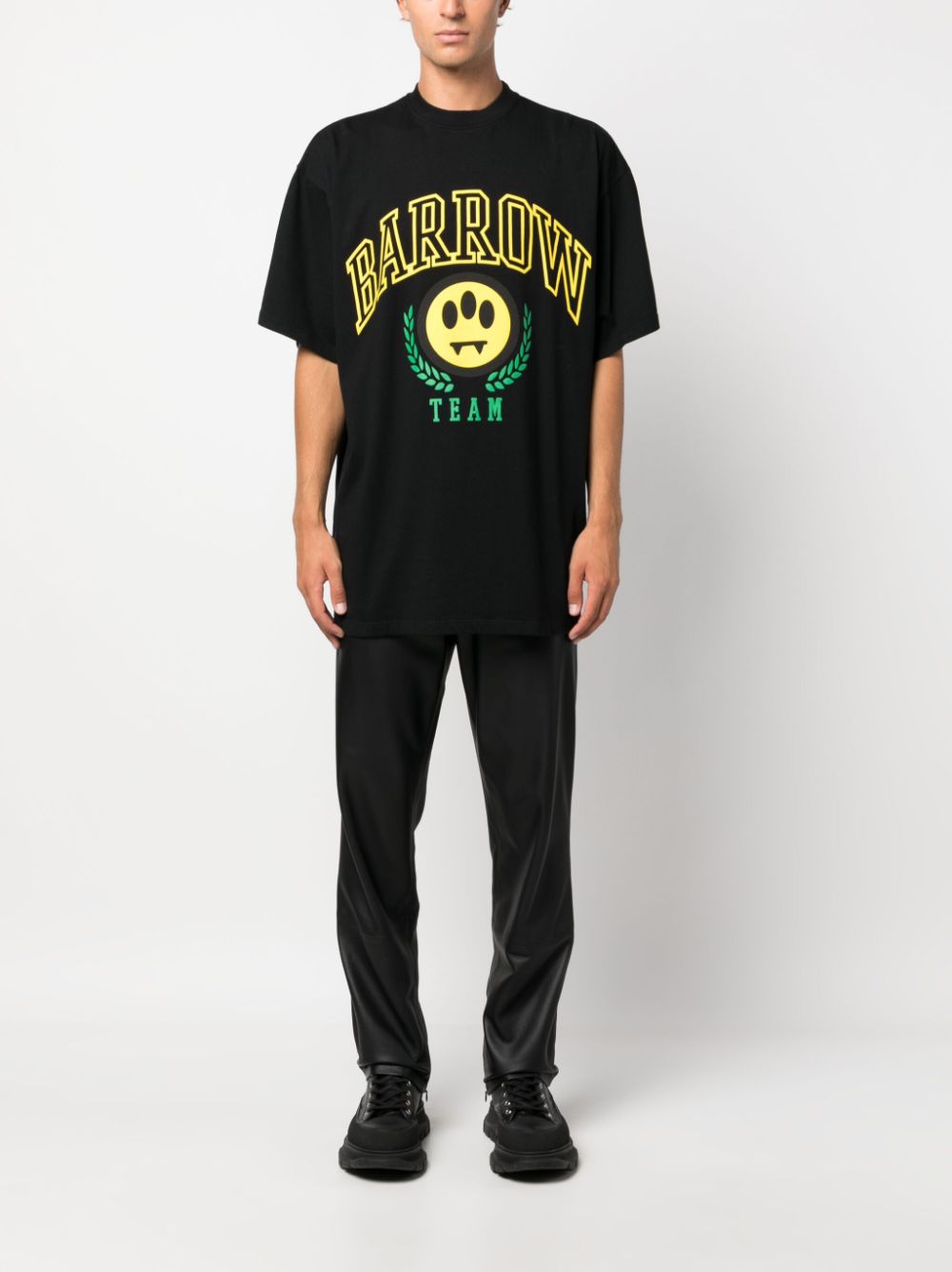 Premium BARROW Men's T-Shirts & Polo Shirts - Classic Black Cotton Tees for Casual Wear, Work & Everyday Outfits