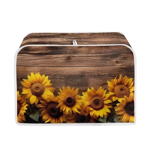 Old Wooden Sunflower-Yellow and Brown