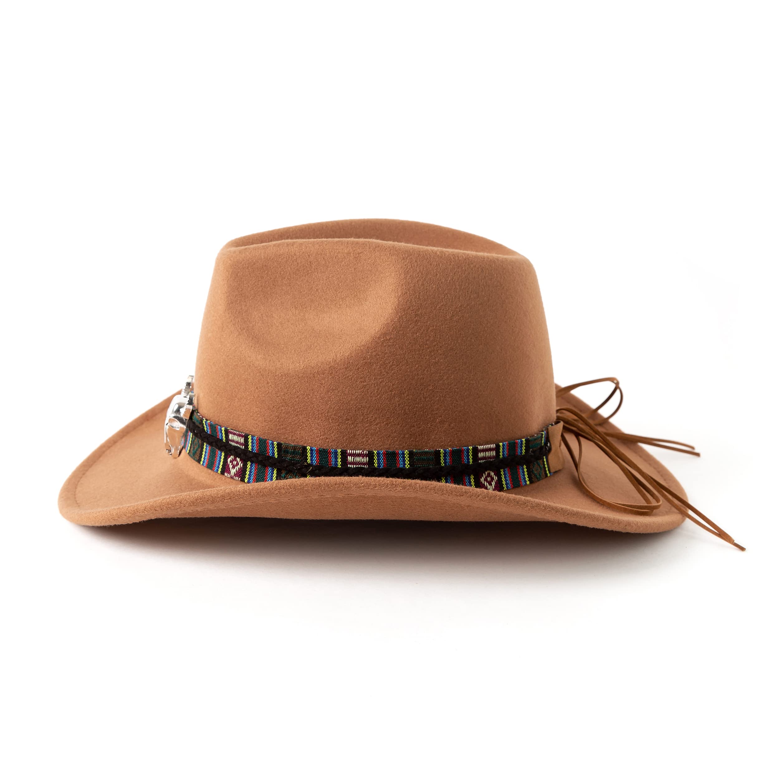 Gossifan Classic Women's Western Cowboy Cowgirl Hat with Wide Brim - Stylish Rodeo & Country Fashion Accessory for Outdoor Events, Concerts, and Costume Parties