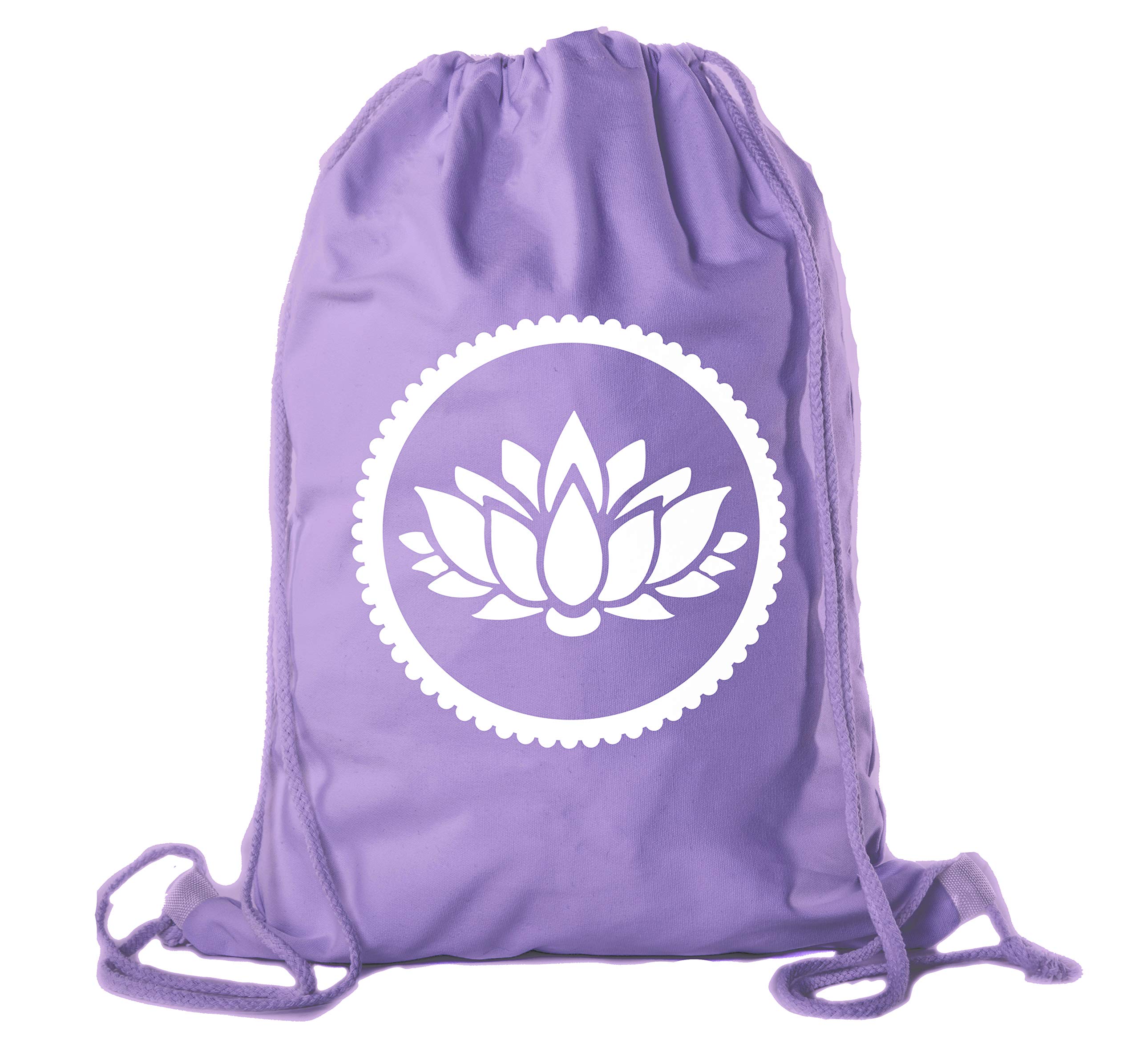 Premium Cotton Drawstring Yoga Gym Bag for Yoga Blocks, Clothes & Accessories - Perfect for Yoga Class, Gym Workouts & Travel