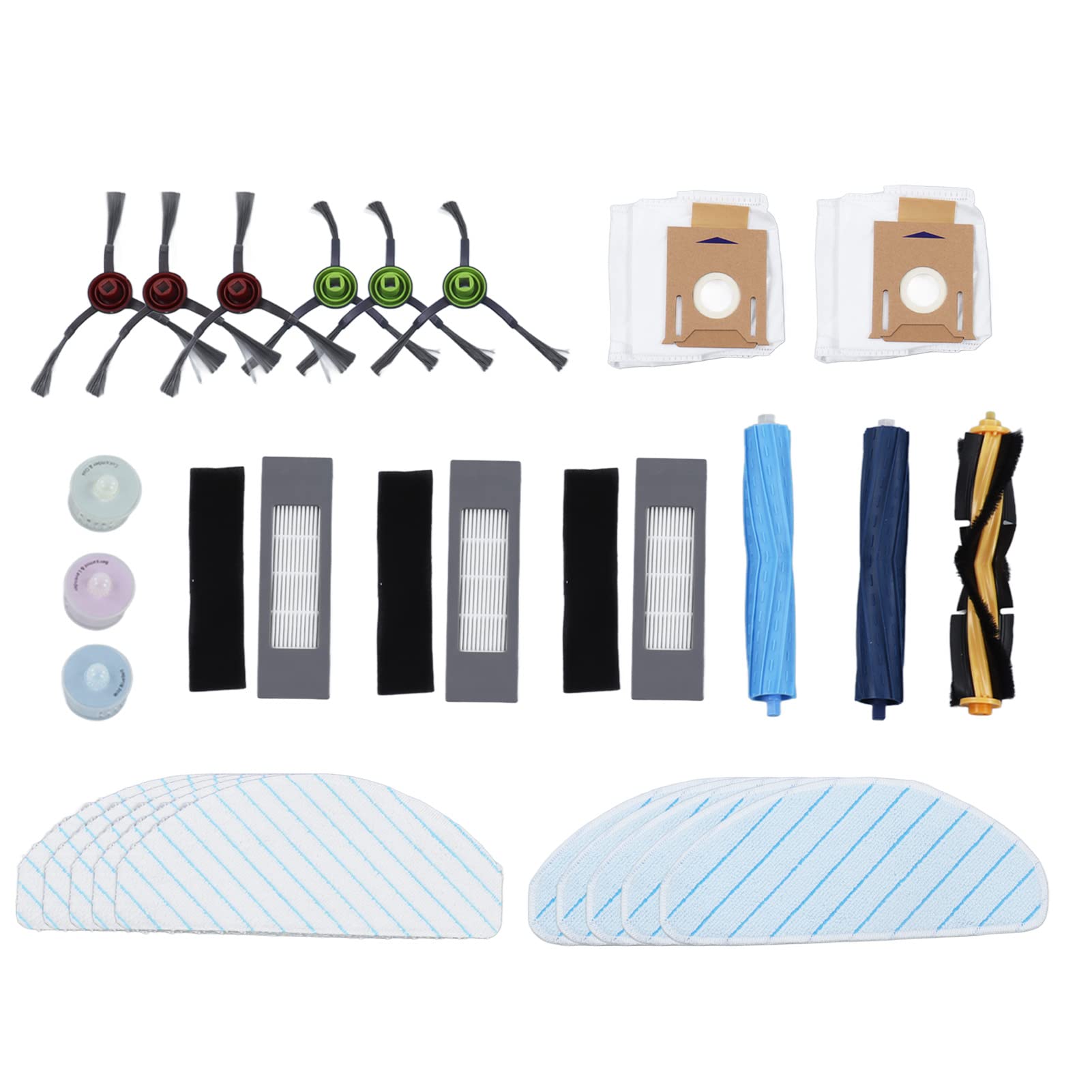 Haofy Vacuum Cleaner Accessories Set - Replacement Parts Kit with Main Brush, Side Brush, HEPA Filter & Dust Bags for Robot Vacuums - Perfect for Home Cleaning, Pet Hair Removal & Hardwood Floor Care