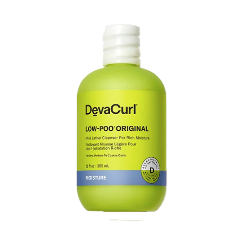 DevaCurl Low Poo Original Mild Lather Cleanser for Curly Hair - Sulfate-Free Shampoo for Defined Curls & Moisture Retention | Perfect for Daily Hair Care & Curly Hair Routine