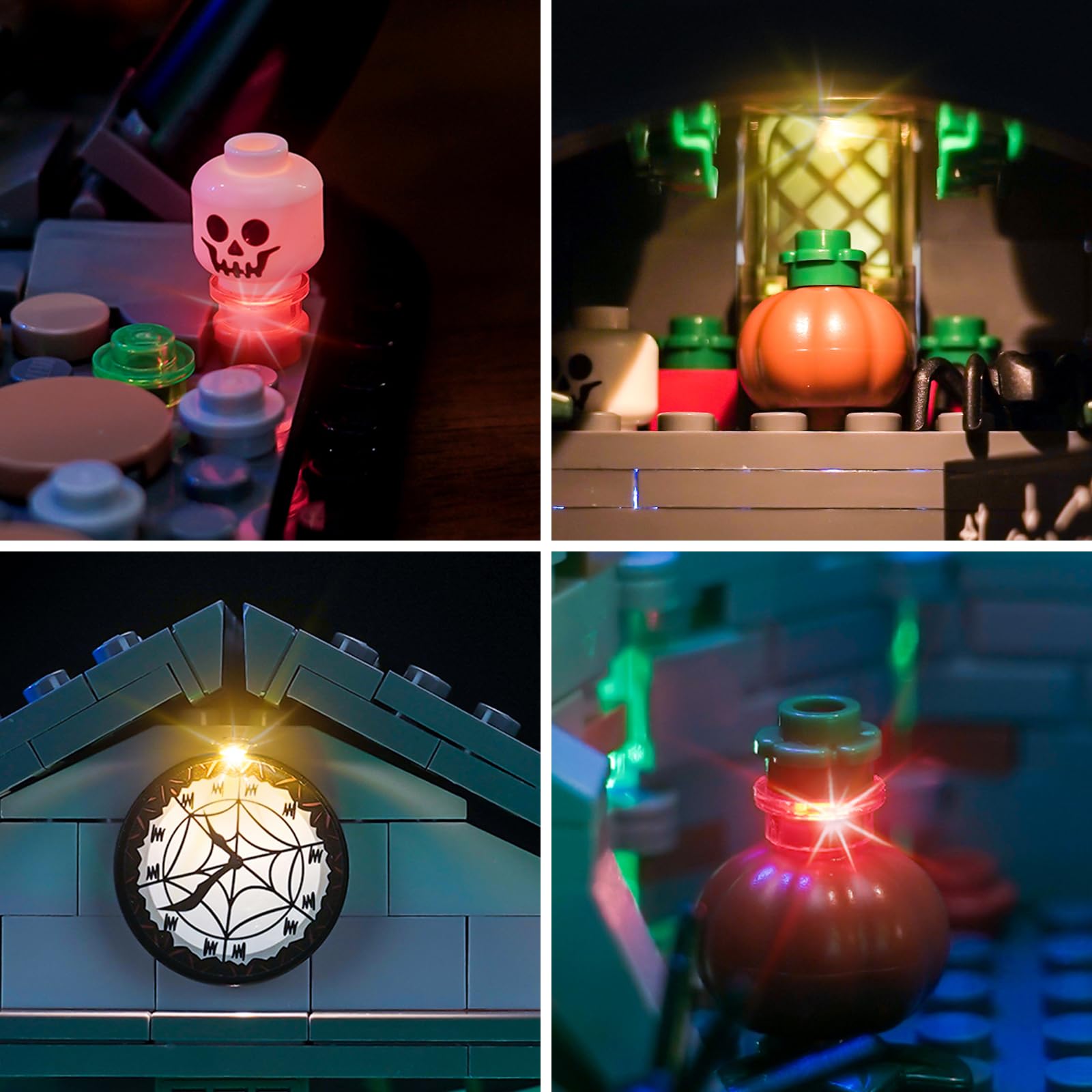 **LED Light Kit for Lego Tim Burton's The Nightmare Before Christmas (Model 21351) – Creative Toy Decoration Lighting Set – Perfect for Halloween, Christmas, and Movie-Themed Displays**