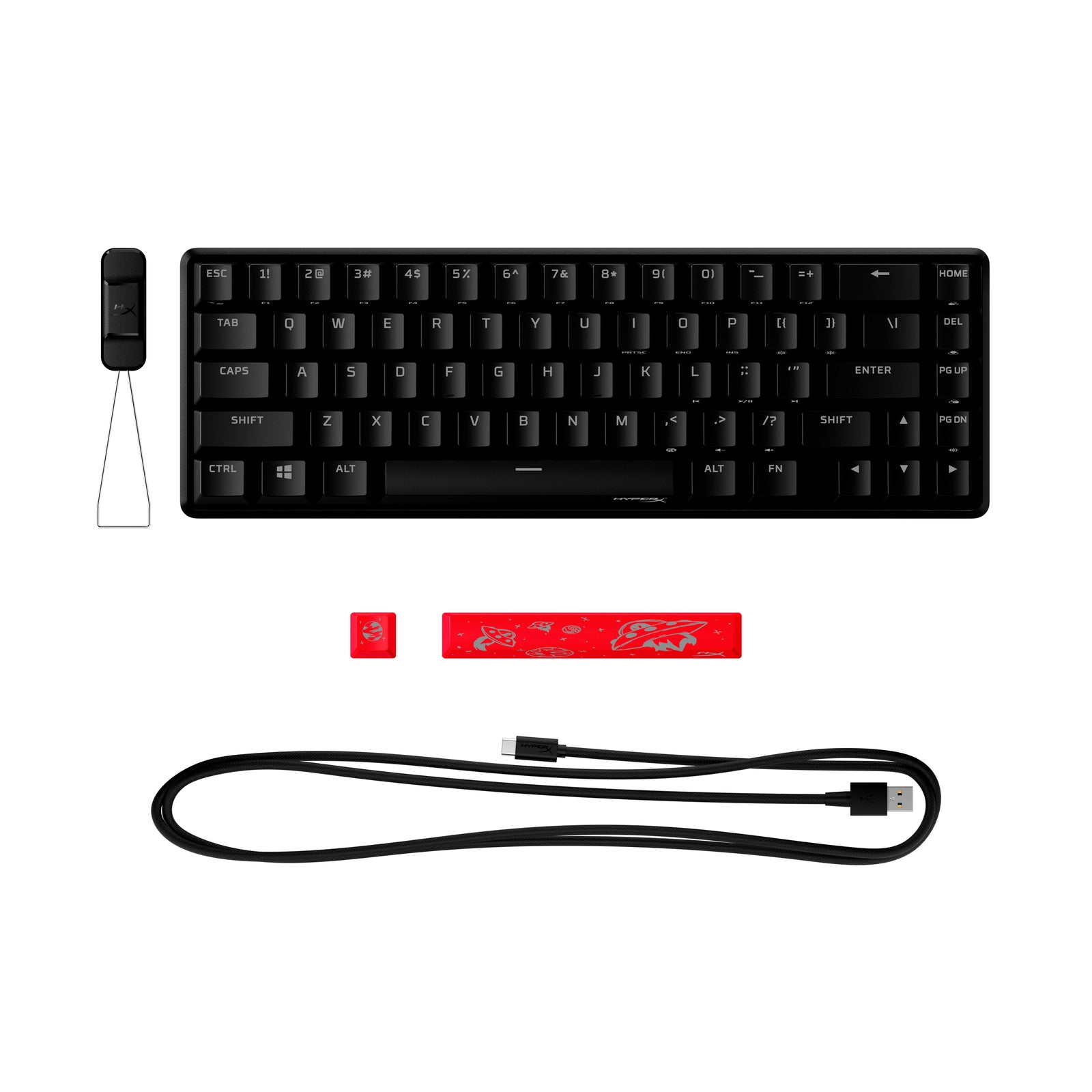 HyperX Alloy Origins 65 Mechanical Gaming Keyboard - Compact 65% Layout, RGB Backlit, HyperX Red Switches - Perfect for Esports, Gaming & Office Work