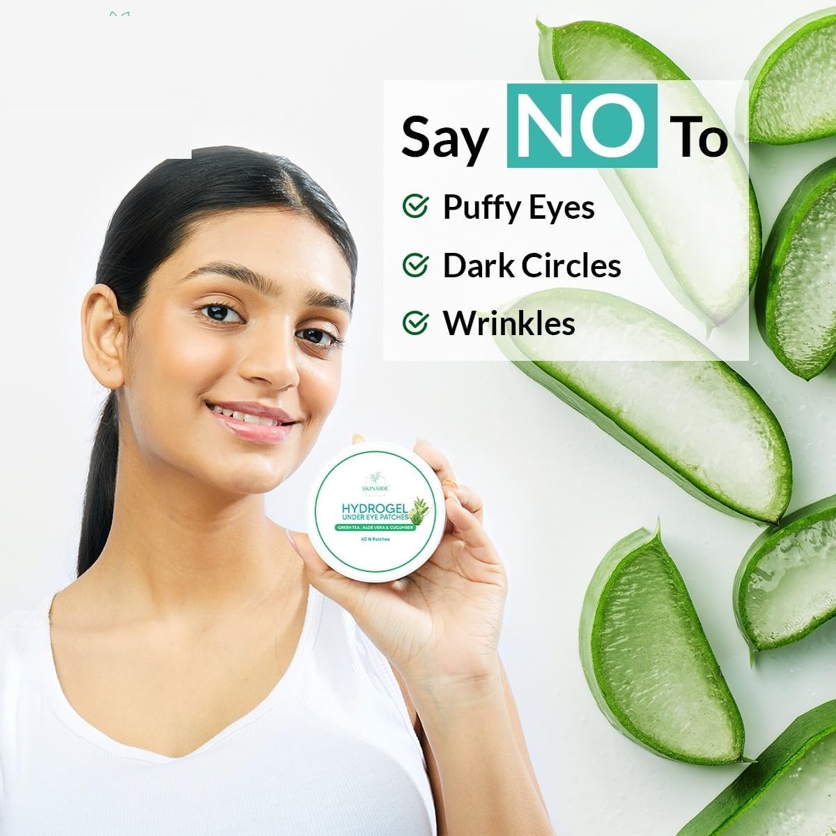 **DD Under Eye Hydrogel Patches for Dark Circles & Puffy Eyes – 60 Pairs with Caffeine, Niacinamide & Hyaluronic Acid – Anti-Wrinkle & Deep Hydration Eye Treatment – Perfect for Overnight Use & Morning Skincare Routine**