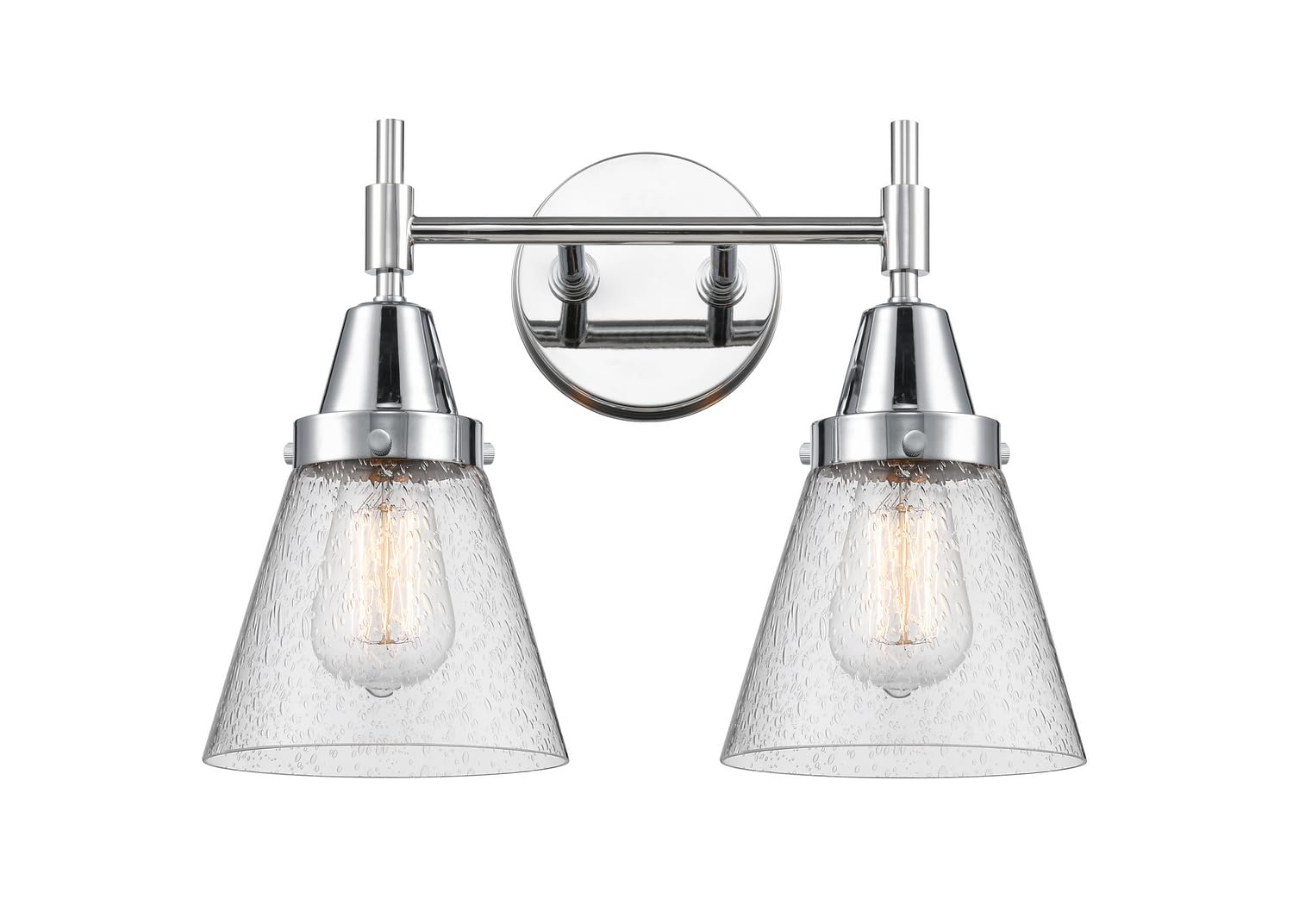 Innovations 447-2W-PC-G64-LED Modern Chrome LED Bathroom Vanity Light - Perfect for Bathroom, Powder Room & Dressing Area Lighting