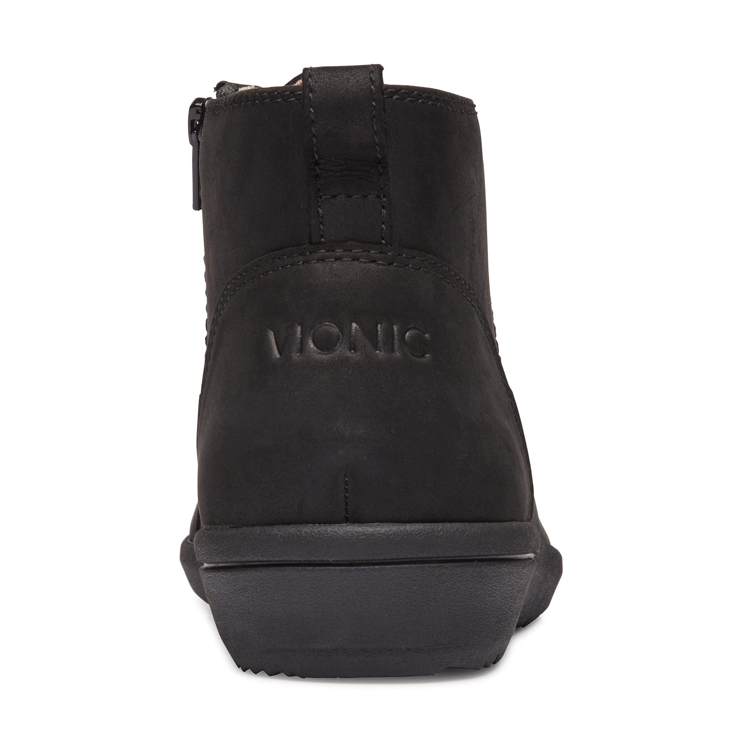 Vionic Women's Shawna Black Bootie - Comfortable Ankle Boots for Women, Size 9 M US - Perfect for Work, Casual Outfits & Fall/Winter Fashion