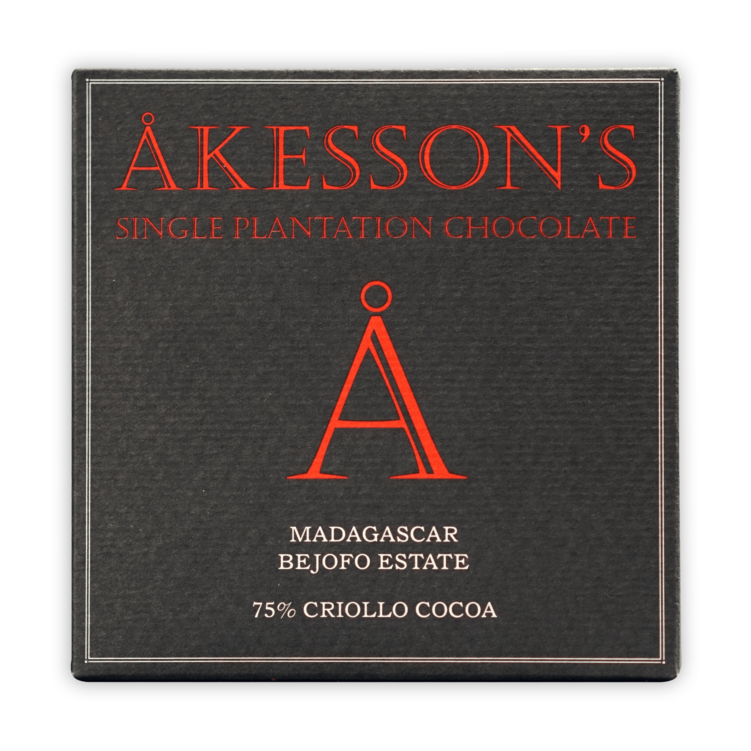 Premium Akesson's Madagascar Criollo 75% Dark Chocolate Bar - Organic Single Origin Gourmet Chocolate for Baking, Gifts & Healthy Snacking