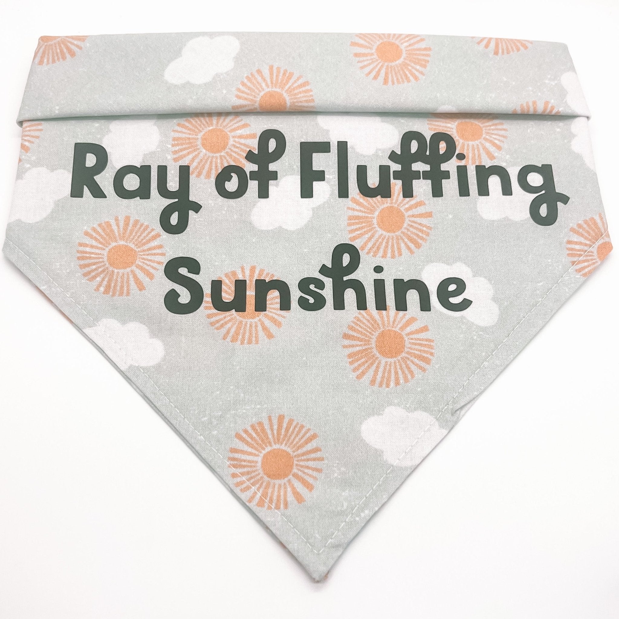 Ray of Fluffing Sunshine Bandana - Soft & Stylish Dog Bandana for Small & Medium Dogs - Perfect for Pet Photos, Walks & Special Occasions
