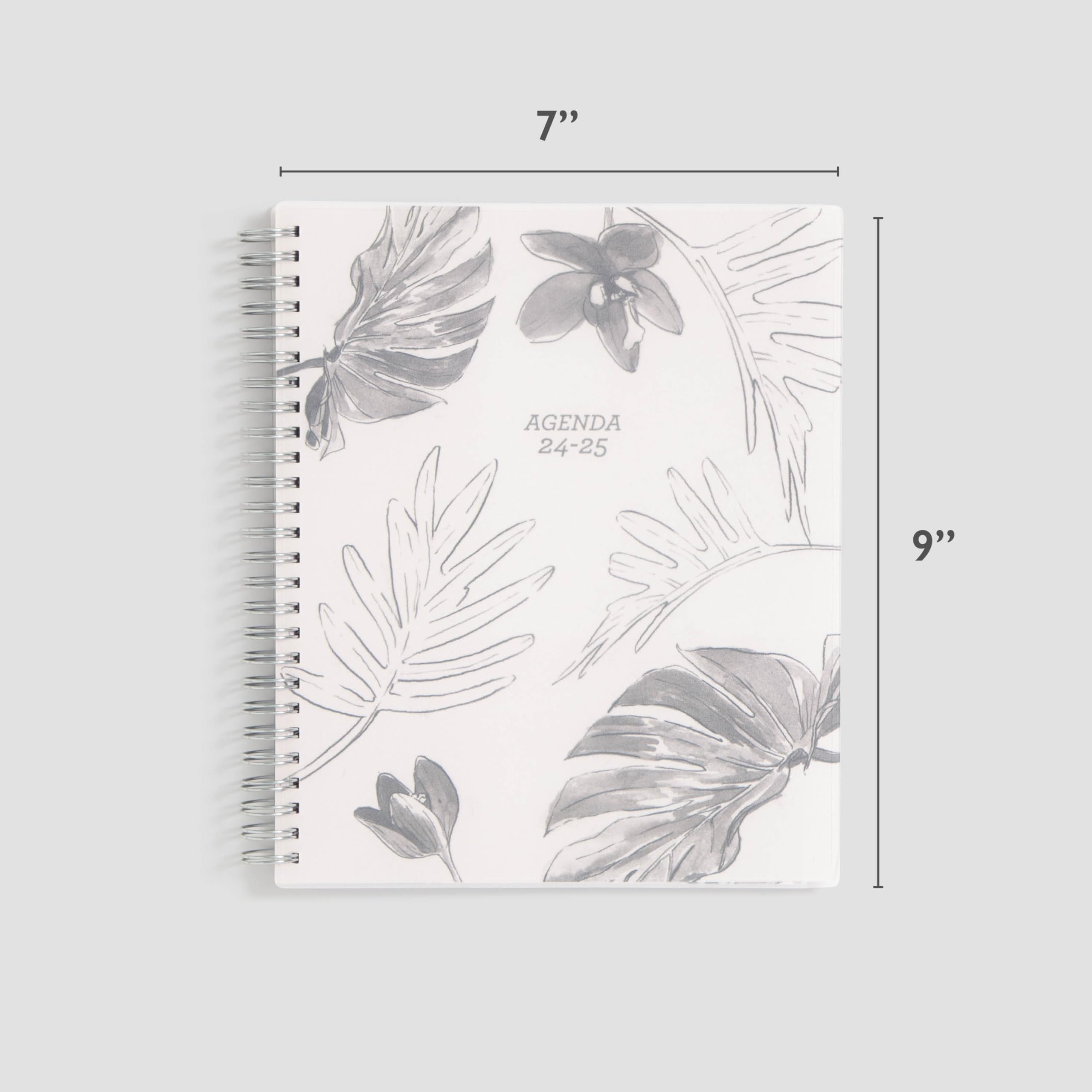 Blue Sky 2024-2025 Academic Planner - Weekly & Monthly Calendar with Flexible Wirebound Cover, 7x9 Inches, Tropical Frost Design (150675) - Perfect for Students, Teachers & Office Organization