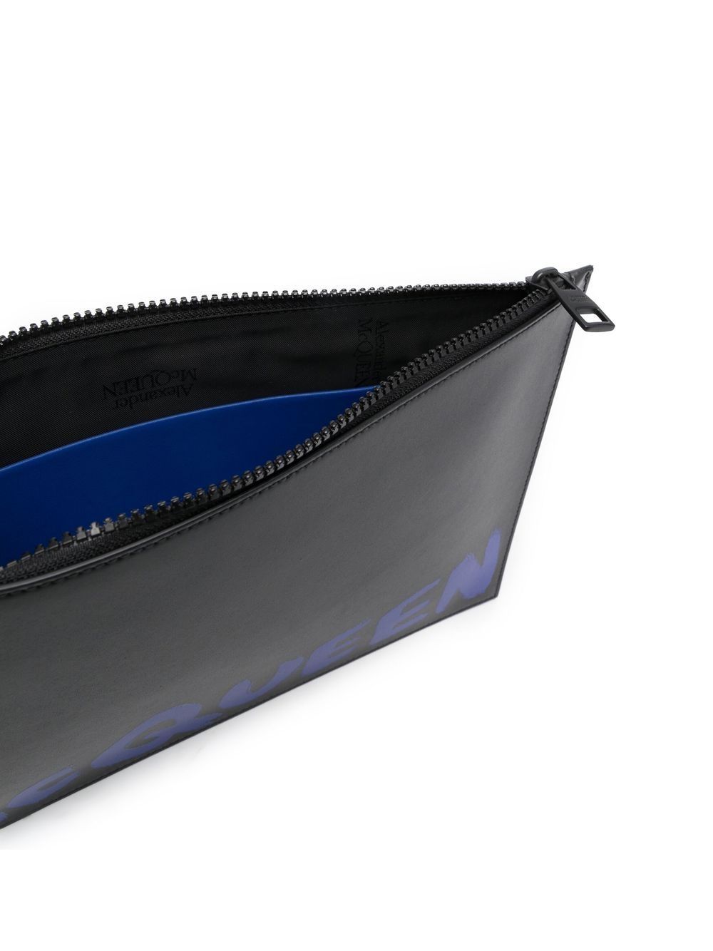Alexander McQueen Black Leather Wallet for Men & Women | Luxury Designer Bifold Wallet | Perfect for Everyday Use & Gifts