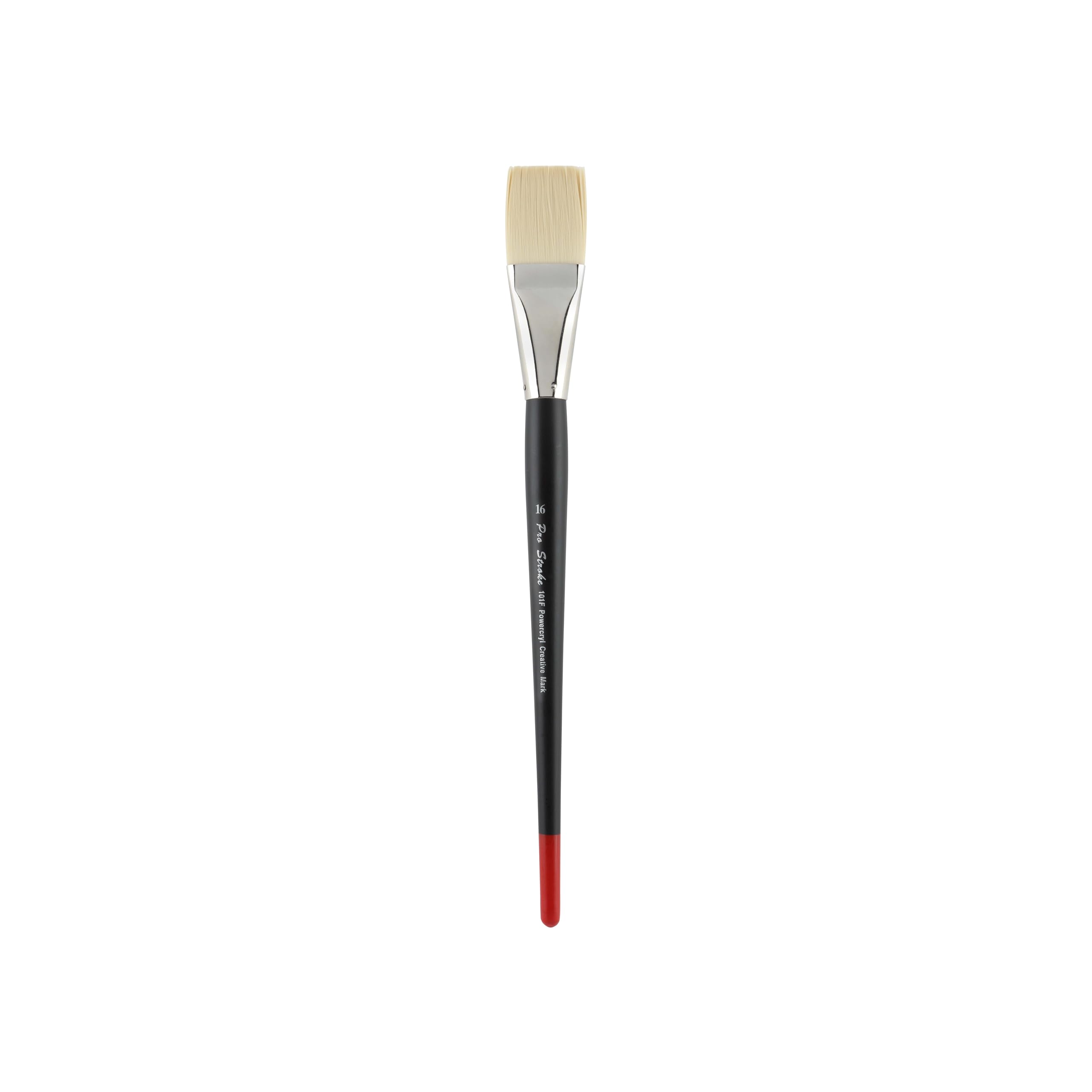 Creative Mark Powercryl Ultimate Acrylic Paint Brushes - Flat #16 Artist Brushes for Heavy Acrylics & Water Soluble Oils | 3 Synthetic Hair Diameters for Fine Control | Perfect for Canvas Painting, DIY Art Projects & Professional Studio Work