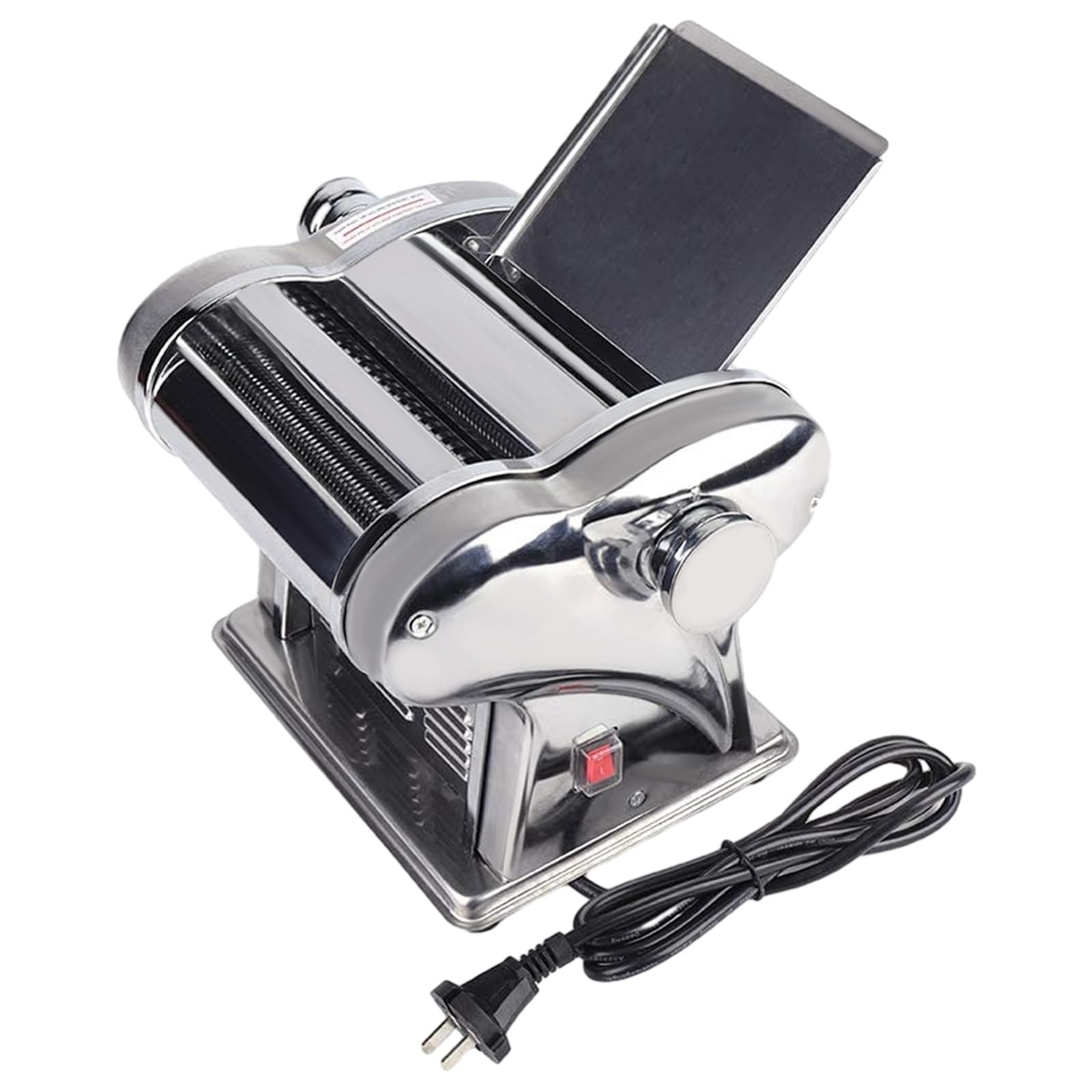 Commercial Electric Dough Roller Sheeter Machine - Stainless Steel Automatic Pasta Maker for Noodles, Dumplings & Pastry - 110V for Home & Restaurant Use