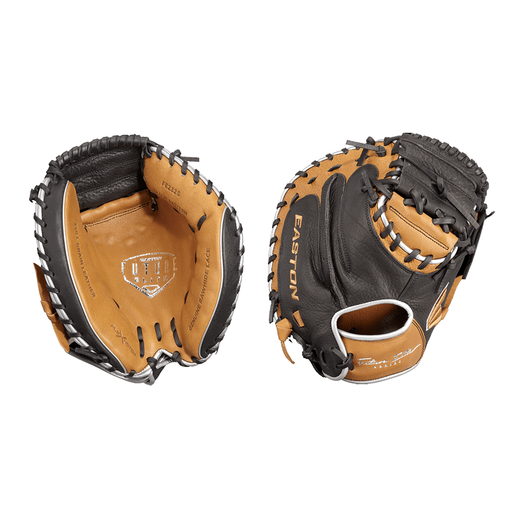 Easton Future Elite 32.5 Inch Youth Baseball Catcher’s Mitt - FE2325 | Premium Leather Glove for Young Players | Perfect for Little League & Training Sessions