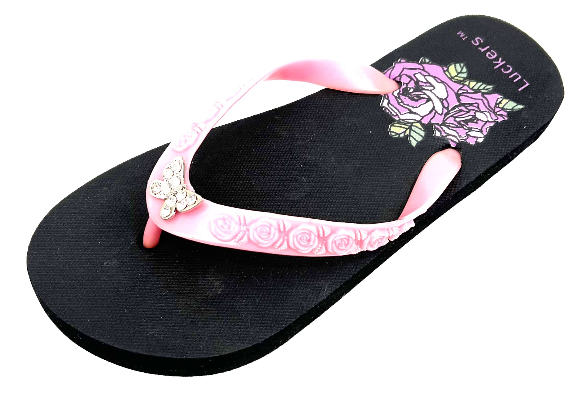 Luckers Women's Desert Rose Flip Flop Sandals - Comfortable Summer Beach Slides for Women, Casual Outdoor Walking Shoes for Vacation, Pool, and Garden