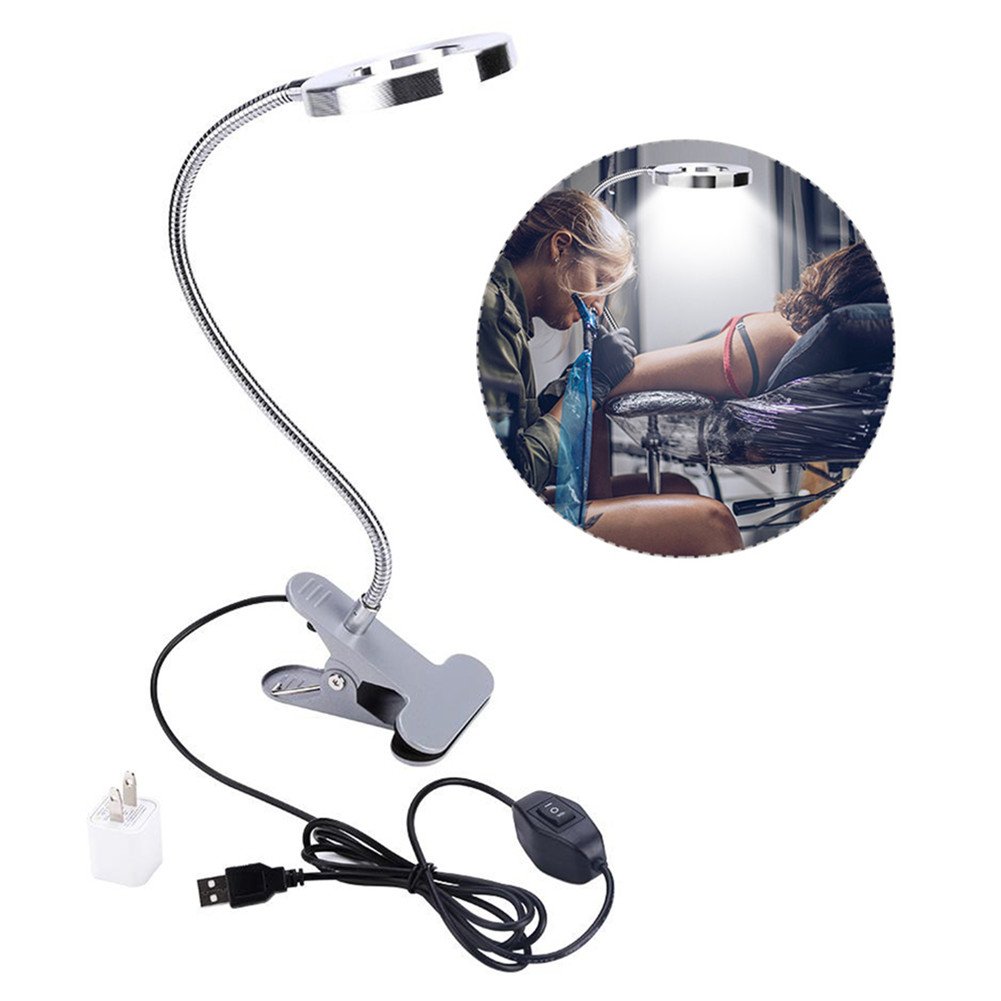 Professional USB Makeup LED Light with Clip - Adjustable Cosmetic Lamp for Eyebrow, Lips & Beauty Salon - Perfect for Home Makeup, Vanity Mirror Lighting & Professional Salon Use