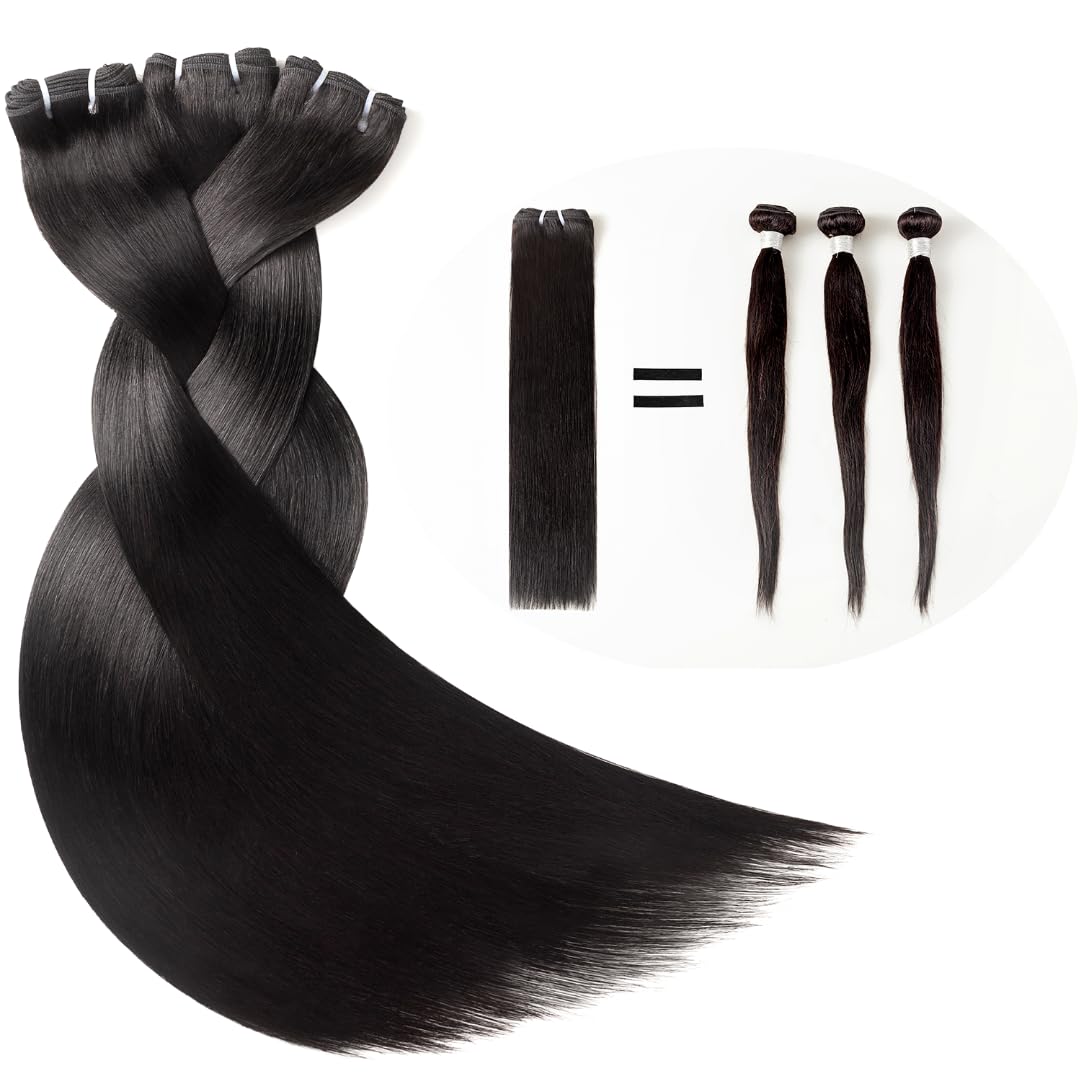 100% Cambodian Raw Human Hair Bundles - 16/18/20 Inches | Triple Lifespan, Silky & Bone Straight | Virgin Hair for Weaves & Extensions | Perfect for Daily Styling, Special Occasions & Salon Use