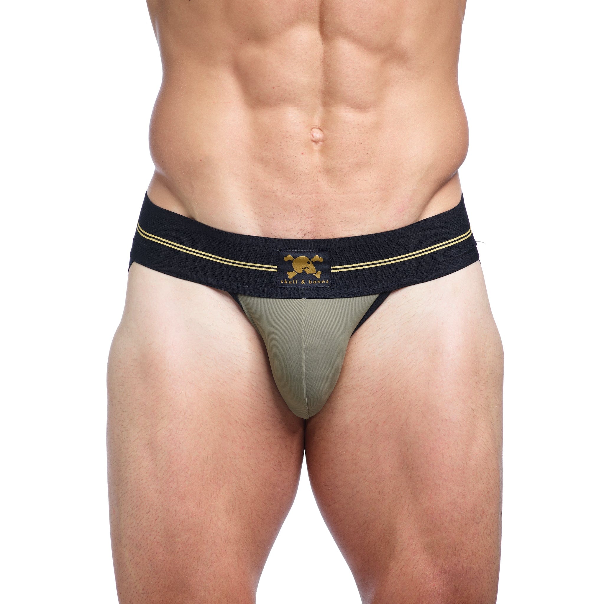 Performance Rib Jock Green - High-Quality Athletic Support for Men | Perfect for Running, Gym Workouts & Sports Activities