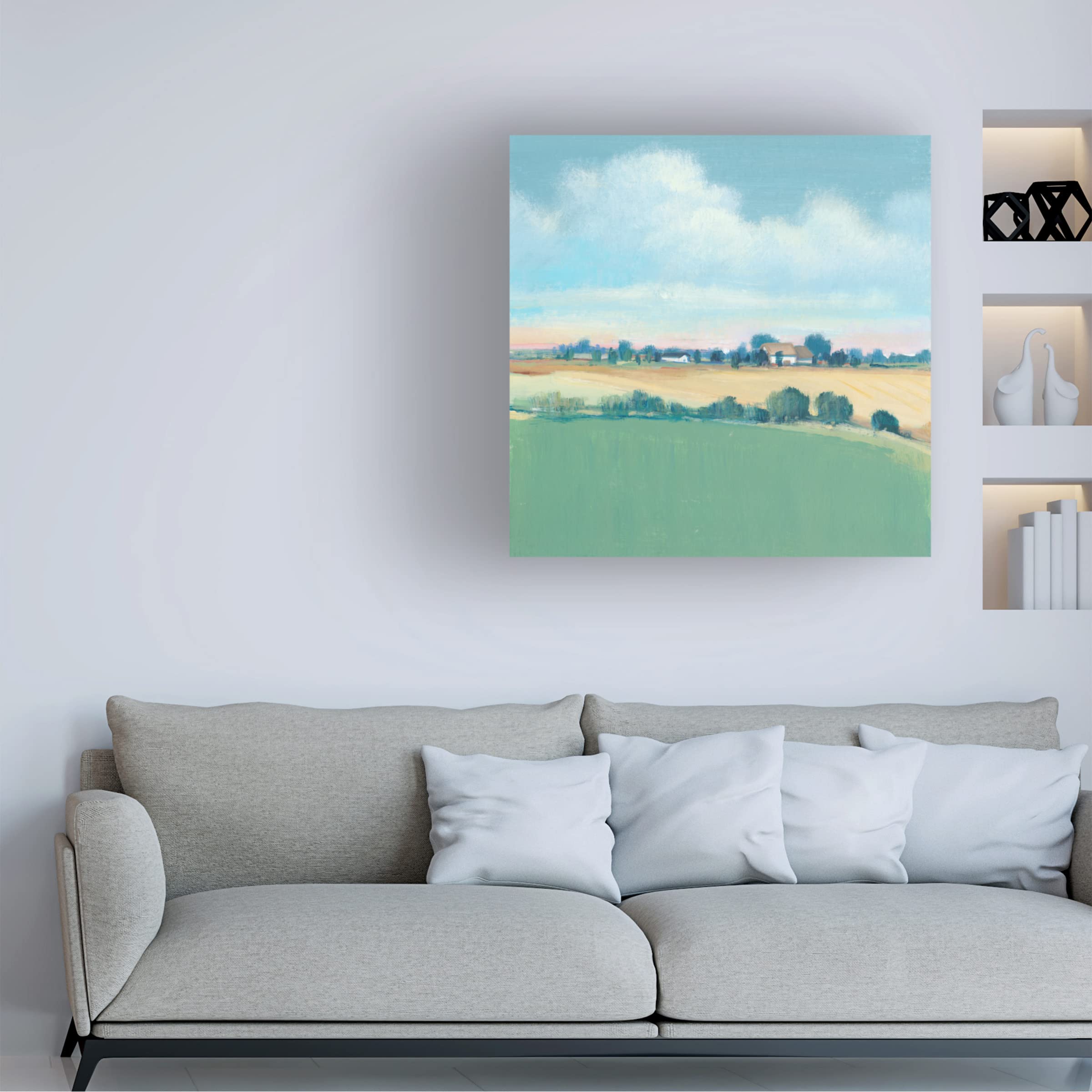 Trademark Fine Art 'The Simple Life II' Canvas Wall Art by Tim O'Toole - Modern Farmhouse Decor for Living Room, Bedroom & Office