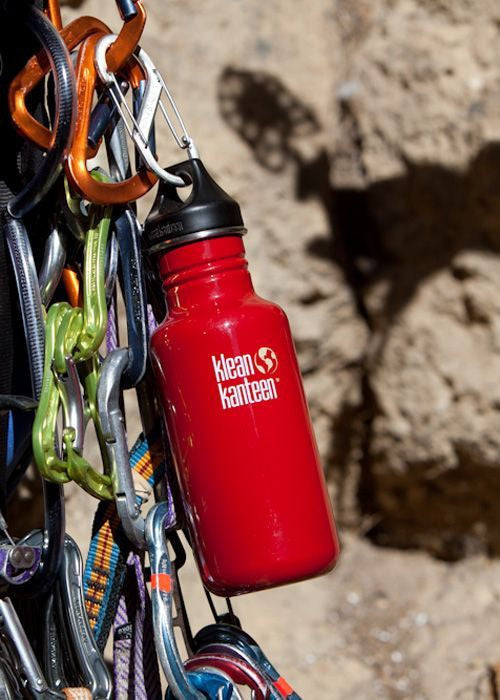 Klean Kanteen Stainless Steel Water Bottle with Loop Cap - Leak Proof & Eco Friendly for Hiking, Gym & Outdoor Activities