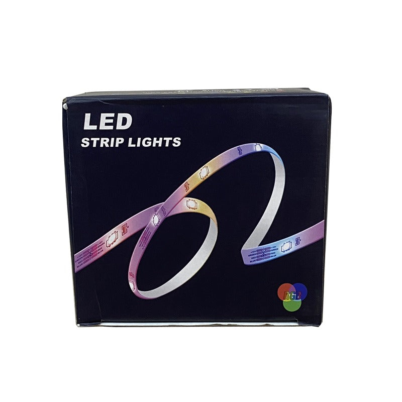 MJ LED Light Strip - Dimmable RGB Color Changing Lights for Home Decor, Bedroom, Party & Gaming Setup - 16.4ft Flexible Tape Lighting with Remote Control