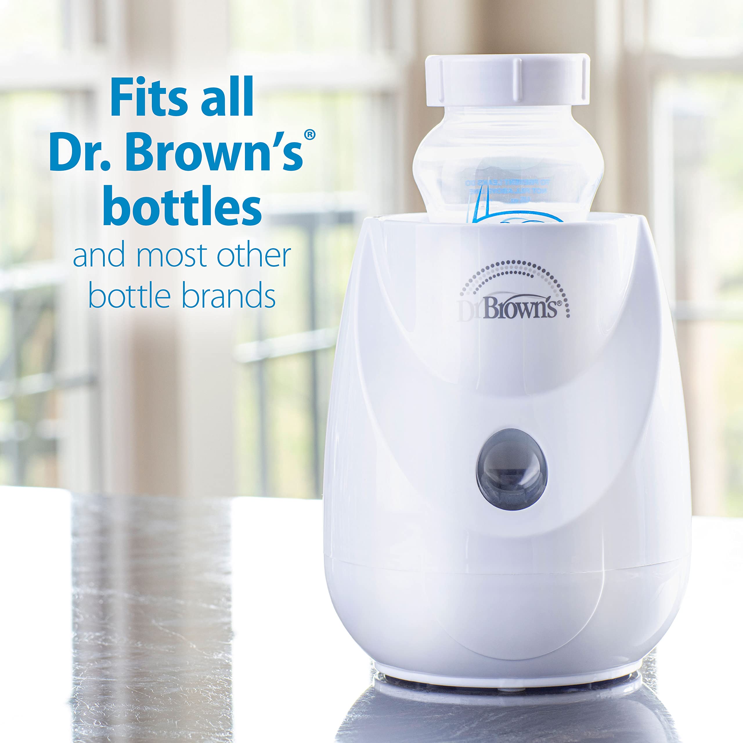 Dr. Brown's Insta-Feed Bottle Warmer & Sterilizer with Baby Bottles Gift Set - Fast Heating & Safe Sterilization for Newborns - Perfect for Home, Travel & Daycare Use