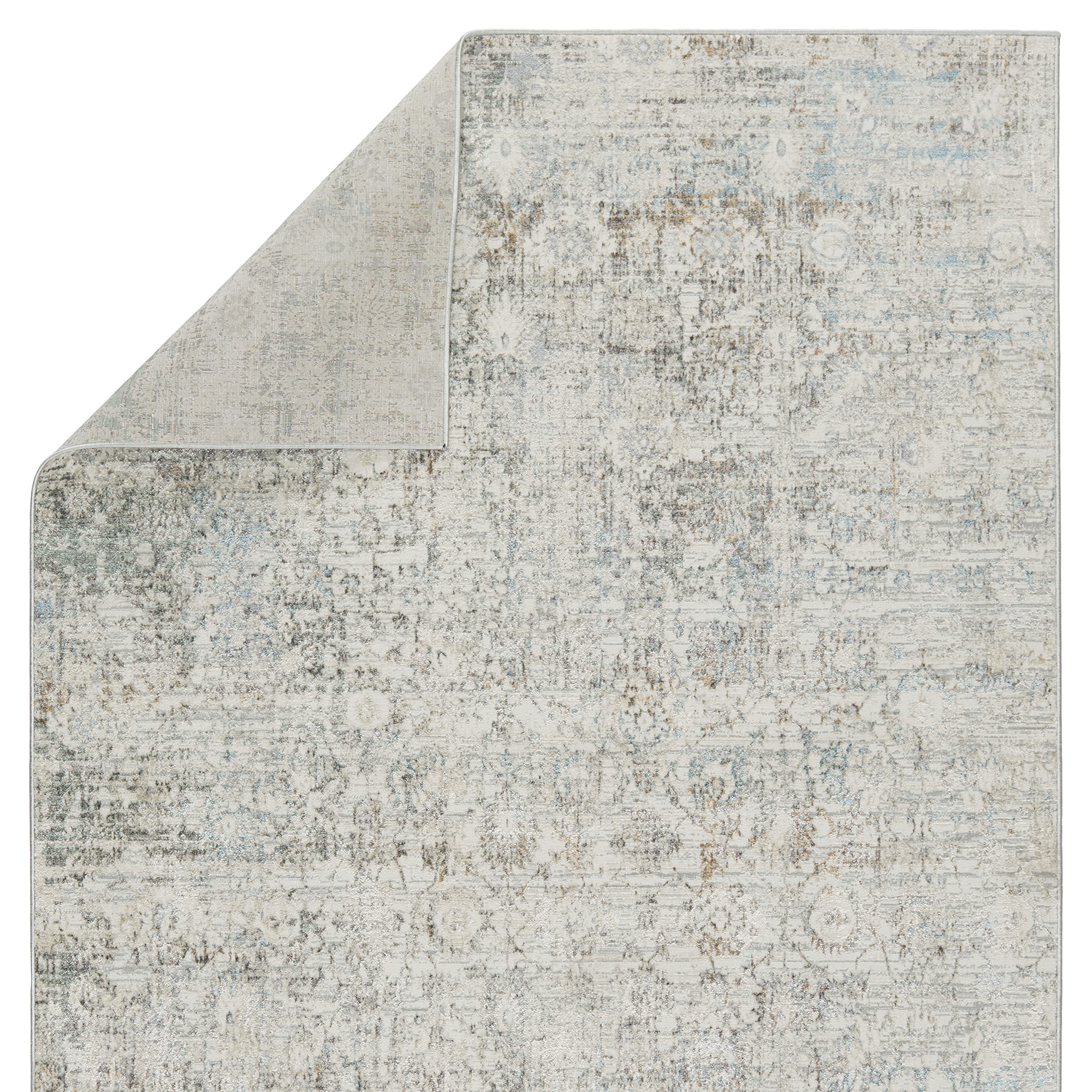 Jaipur Living Kenrick Floral Gray & Light Blue Area Rug 9'10