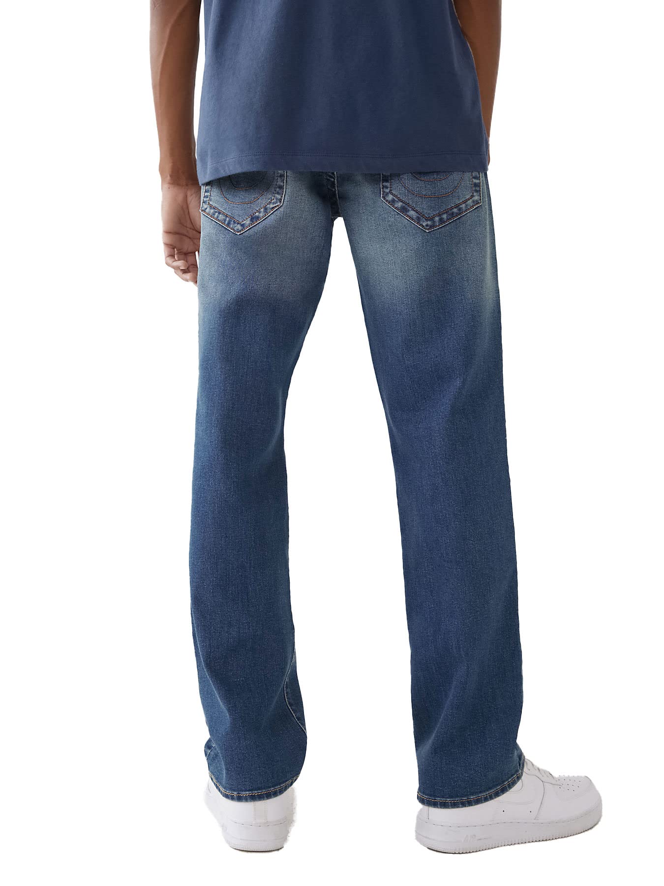True Religion Men's Ricky Straight Leg Jeans - Classic Denim Pants for Casual & Streetwear Style | Perfect for Everyday Wear, Dating & Night Out