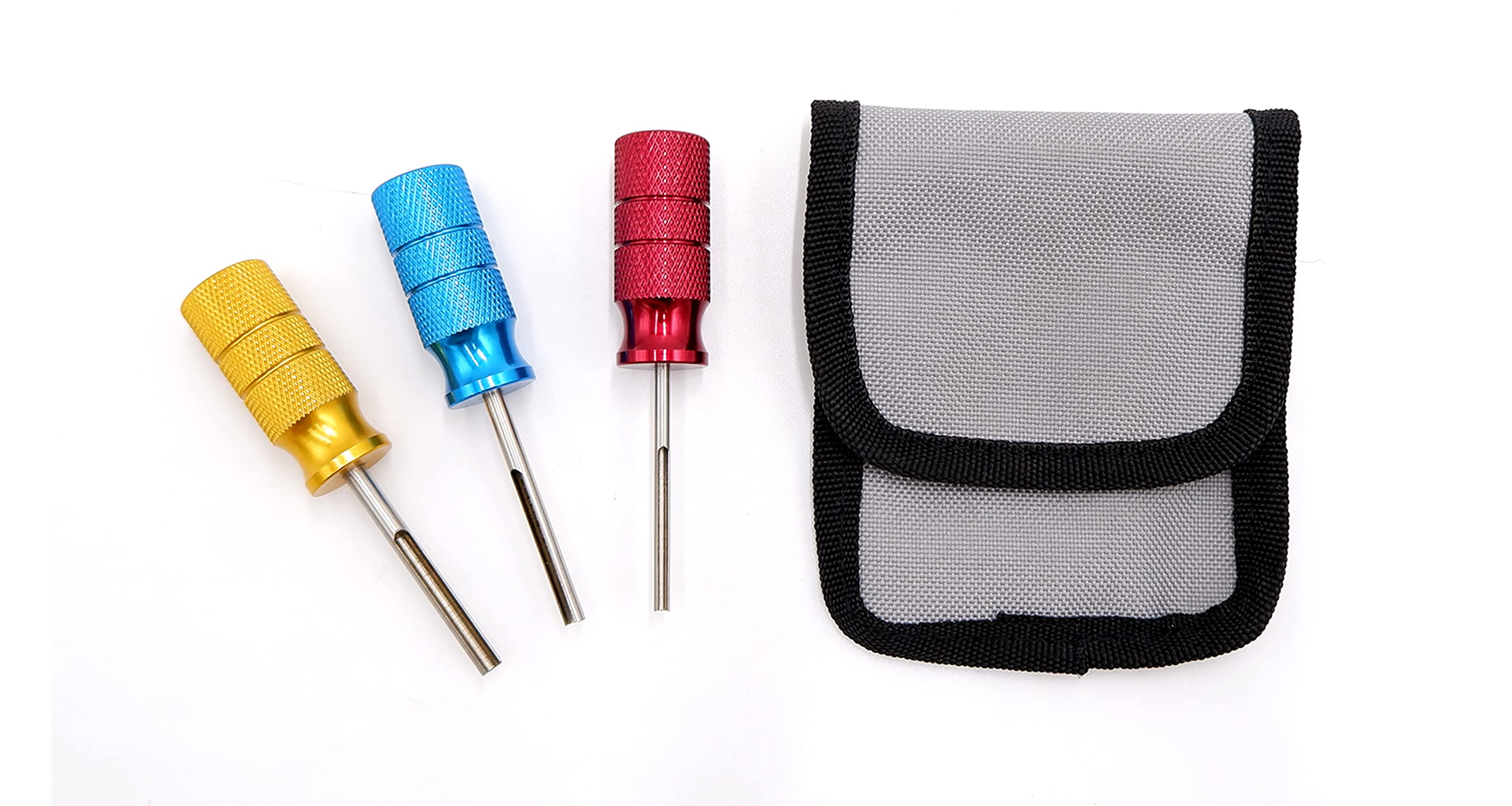 14/16/20 AWG Deutsch Terminal Removal Key Tool Kit - 3-Piece DT, DTM, DTP Terminal Release Tool for Automotive Wiring, Connectors, Harnesses, Sockets & Plugs | Ideal for Mechanics, DIY Car Repairs & Electrical System Maintenance