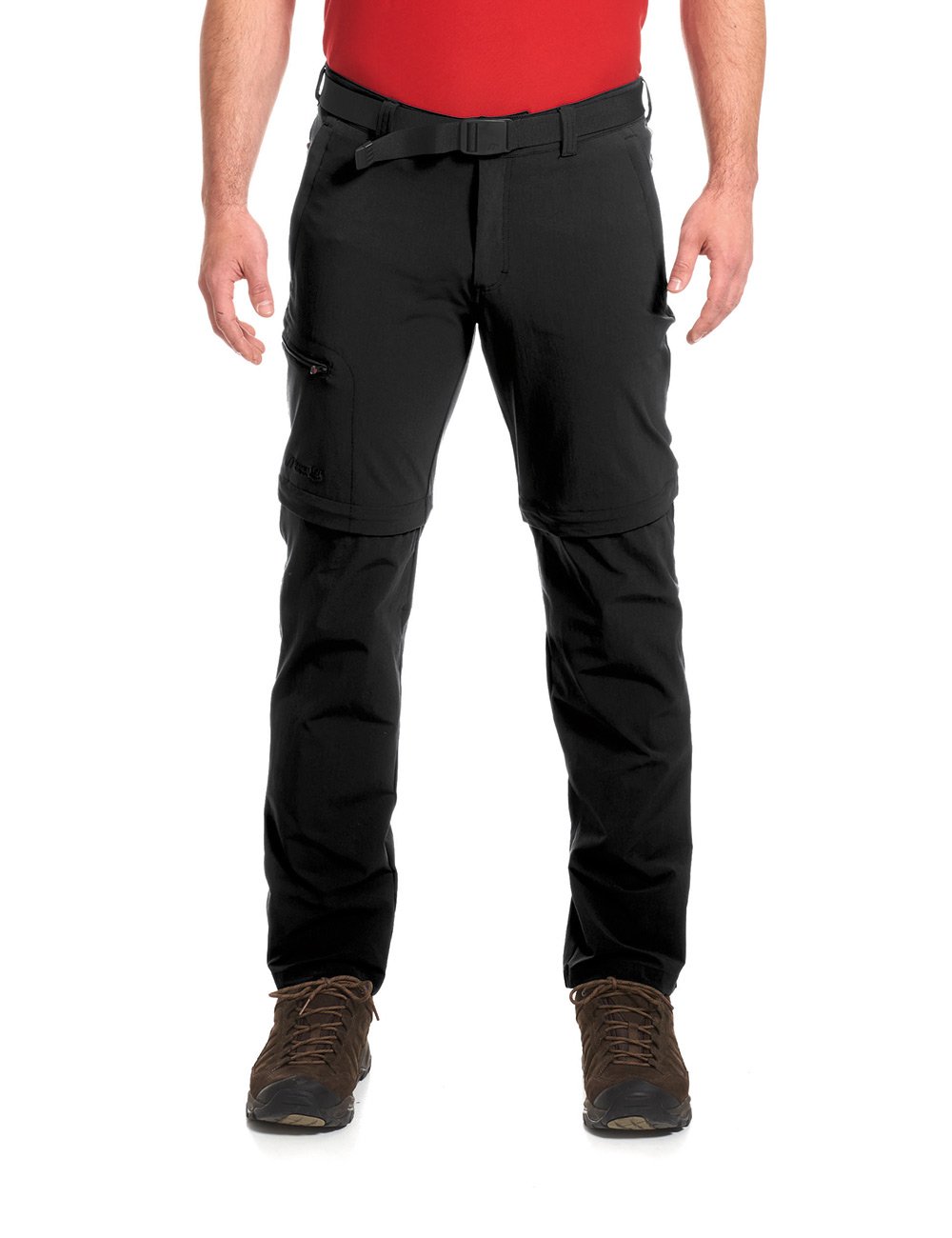 Maier Men's Outdoor Convertible Pants with Zipper - Tajo Black Size 27 | Waterproof Hiking & Camping Pants for Outdoor Adventures
