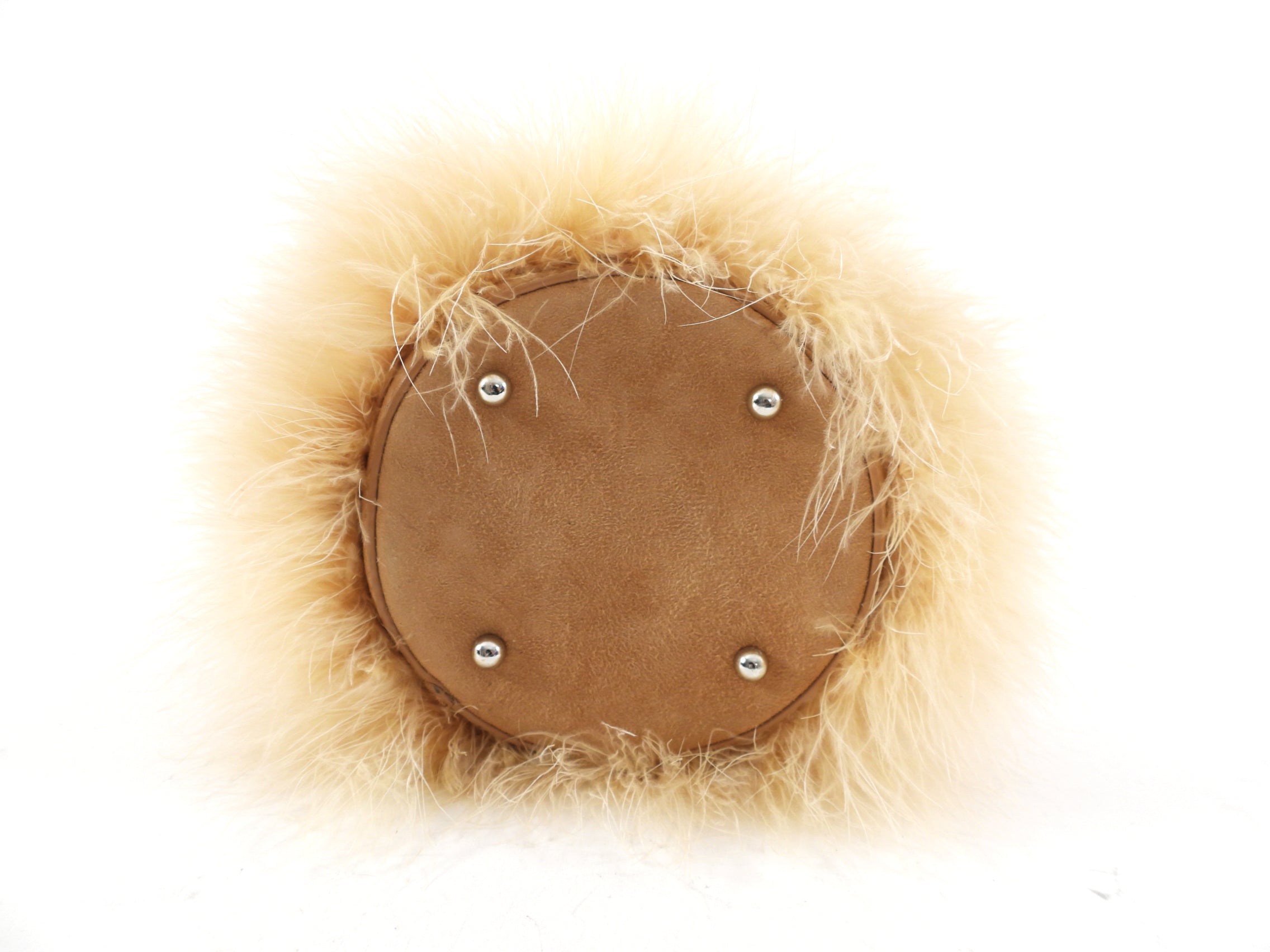 Alexander Wang Maribou Feather Roxy Bucket Bag - Luxury Designer Handbag for Women, Fashionable Feather Trim Shoulder Bag - Perfect for Parties, Weddings & Evening Events