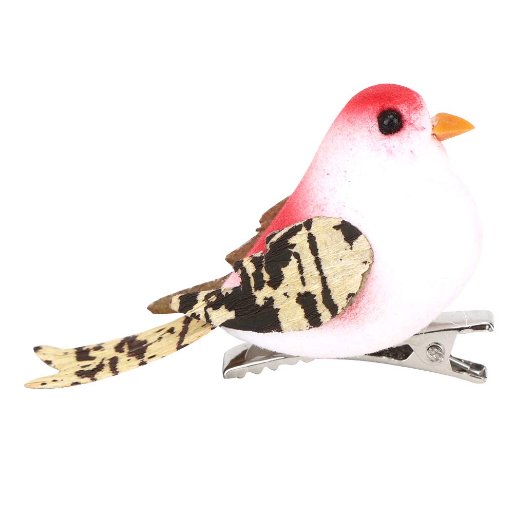 Valentine's Day Decorative Artificial Birds - Realistic Foam & Feather Simulation Birds for Window, Garden, and Home Decor - Perfect for Valentine's Gifts, Wedding Centerpieces, and Spring Home Decoration