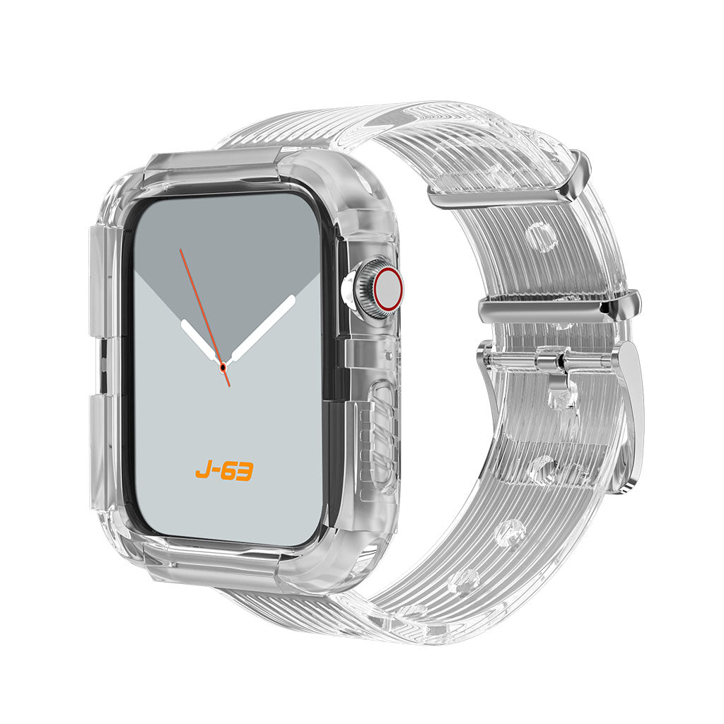 Candy Girl Band for Apple Watch - Transparent Silicone Strap, Soft & Comfortable, Compatible with All Apple Watch Models - Perfect for Workouts, Running, and Everyday Wear
