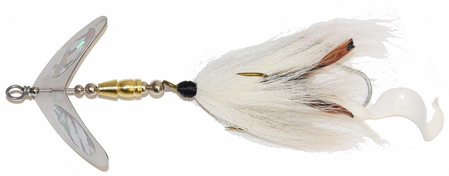Cat's Tails Boomerang Bucktail Fishing Lure - Premium Handmade Fly Fishing Lures for Bass, Trout & Saltwater - Perfect for Freshwater & Saltwater Fishing Trips