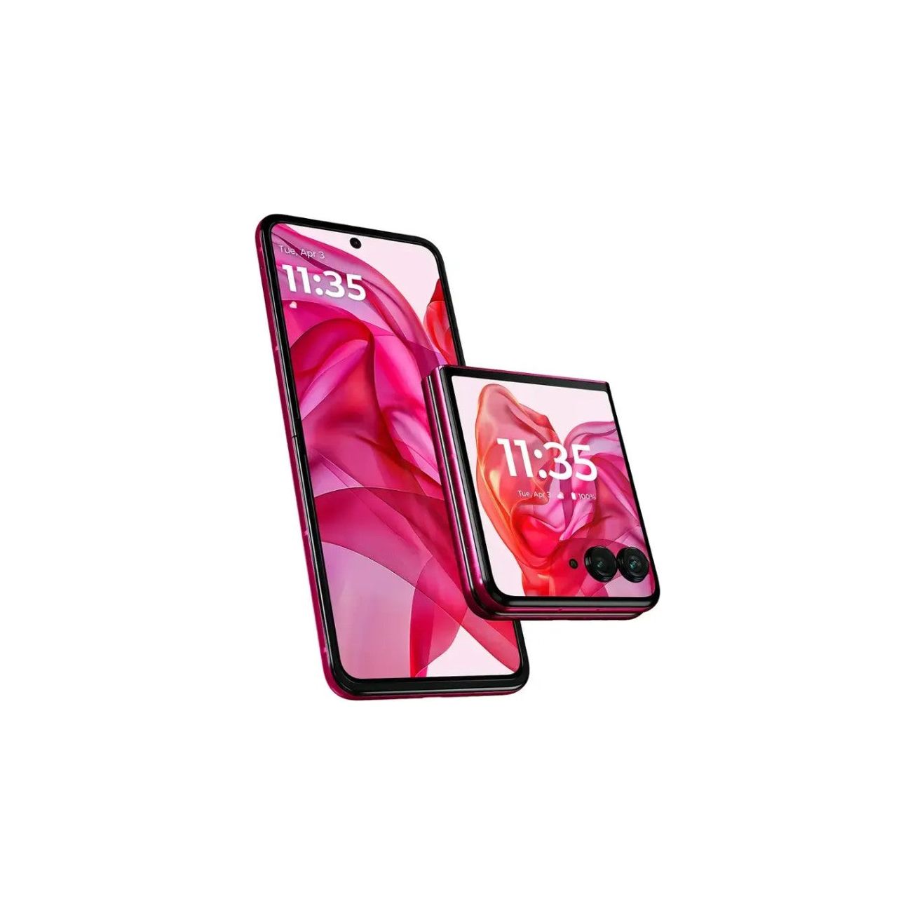 Motorola razr+ 2024 Unlocked Smartphone 256GB Storage - Hot Pink | Stylish Flip Phone for Business, Travel & Everyday Use