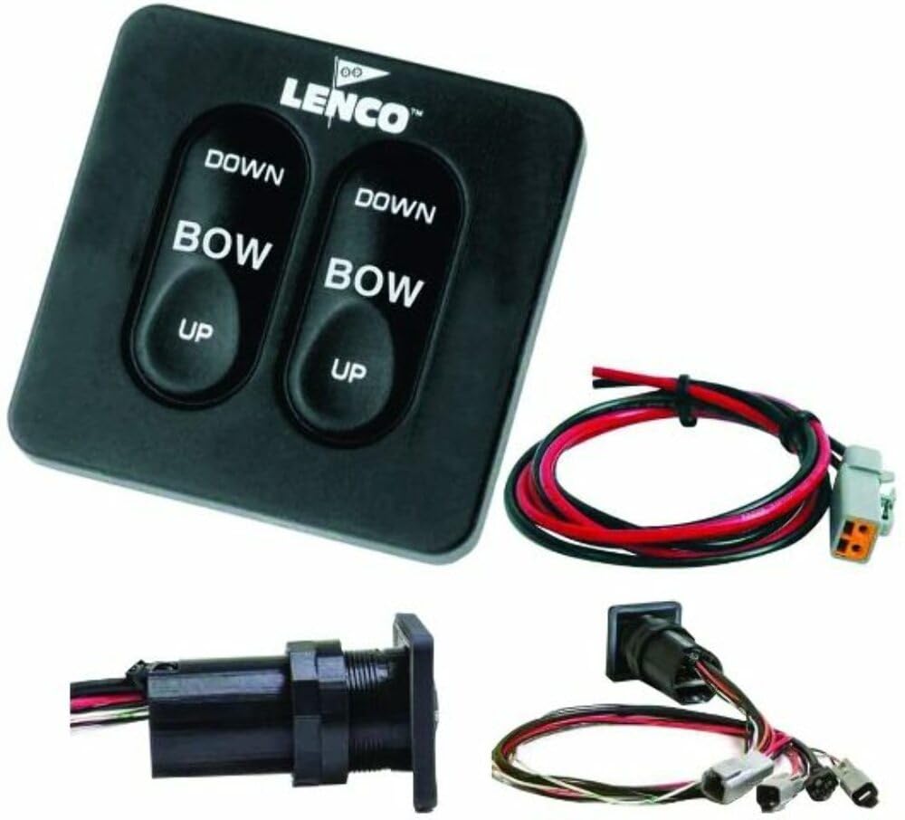 Lenco Standard Integrated Tactile Switch Kit with Pigtail for Single A Applications - Durable Push Button Switch for Electronics Projects [15169-001] | Perfect for DIY Circuits, Automotive Controls, and Industrial Equipment