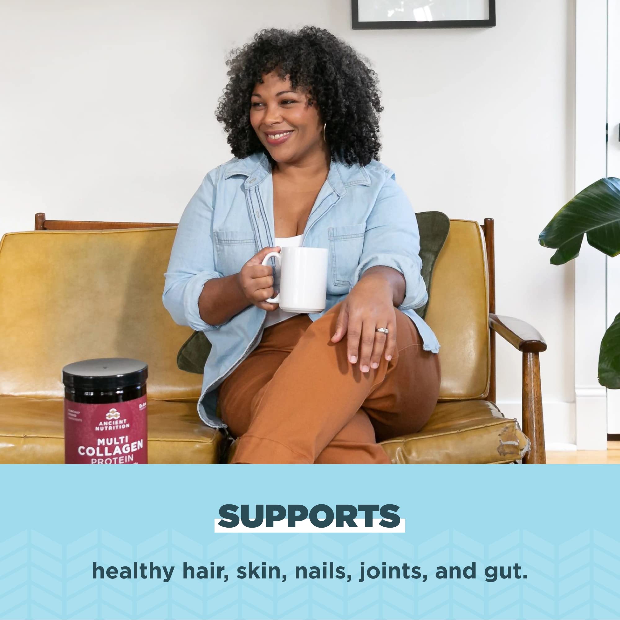 Ancient Nutrition Multi Collagen Protein Powder with Hydrolyzed Collagen Peptides - Supports Healthy Hair, Skin & Nails - Gut Restore Formula with Lemon Ginger, Apple Cider Vinegar & Vitamin C - 8.4 oz - Perfect for Daily Wellness Routine & Post-Workout Recovery