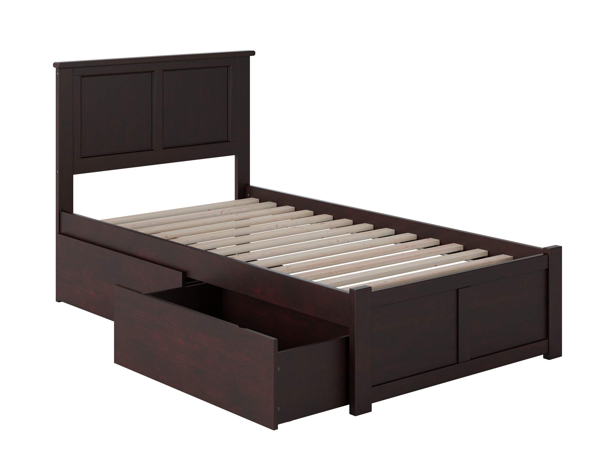 AFI Madison Twin XL Platform Bed with Storage & USB Charger for Small Spaces