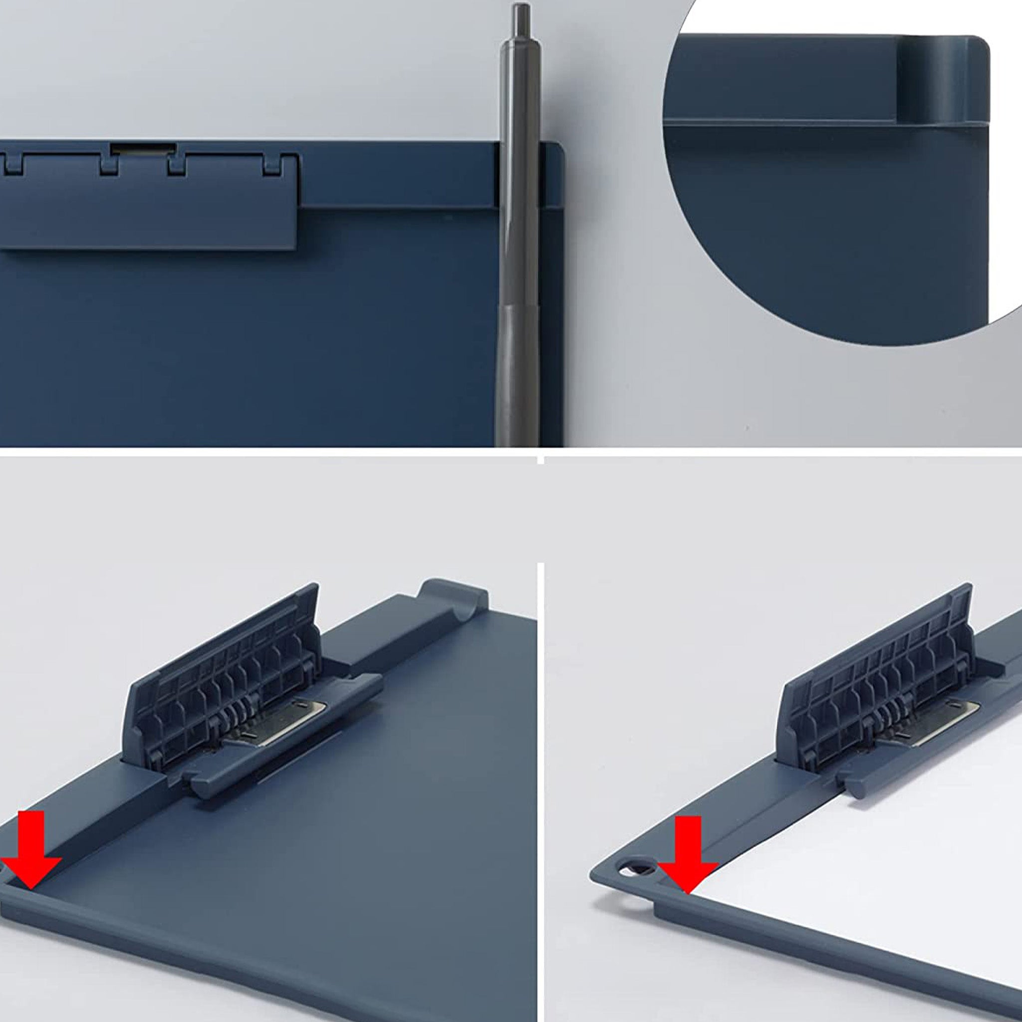 KOKUYO Silent Clipboard A4 - Vertical & Horizontal Clipboard for Office, School, and Meetings - Noise-Free Writing Surface for Professionals and Students